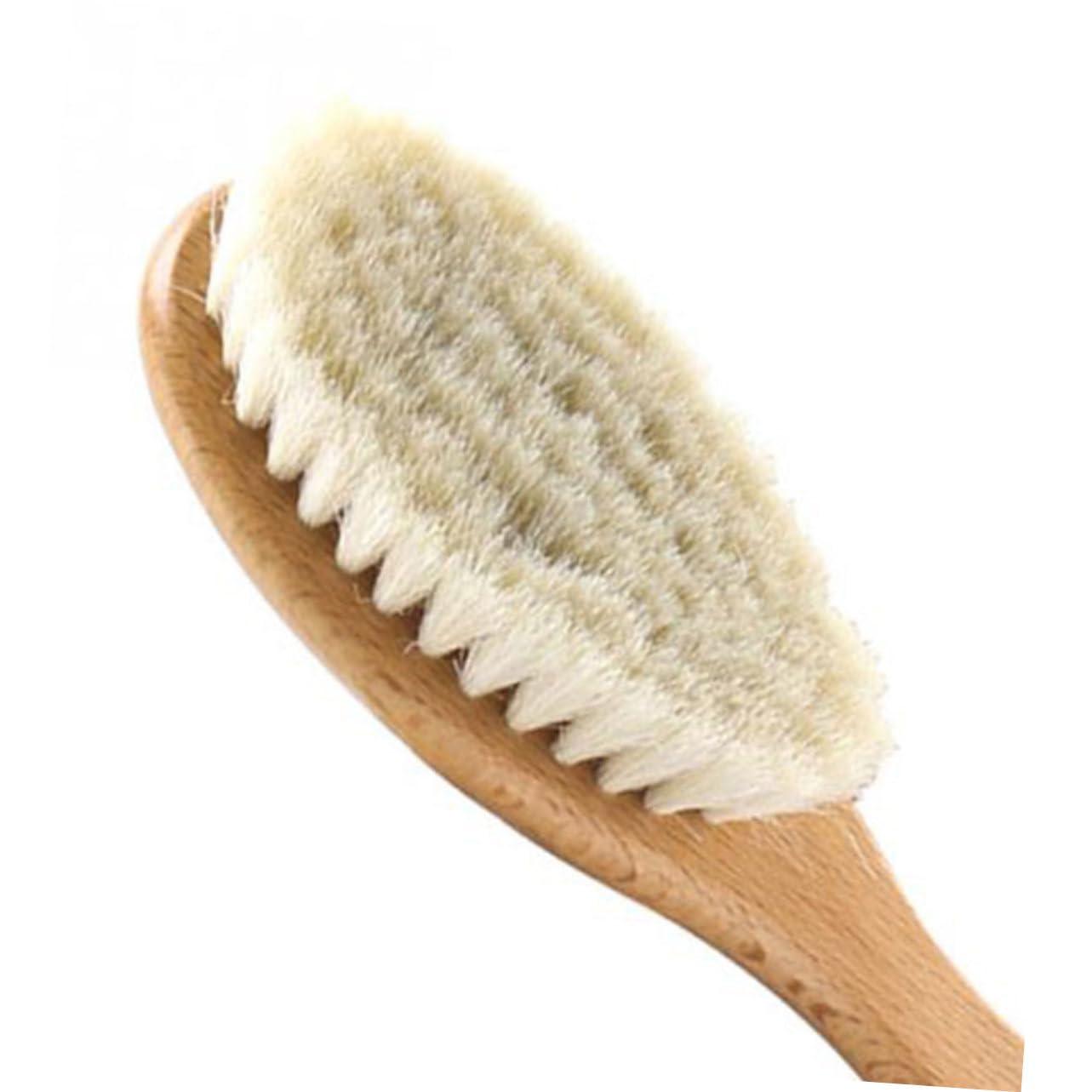 Beavorty Beavorty Beard Comb and Brush Bush Comb Mustache Brush 3pcs Men Face Clean Brush Beard Brush Shaving Brush Wool Brush Mustache Bush