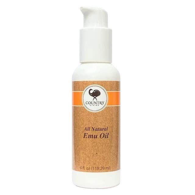 Generic Generic Country Divine LB Processors AEA Certified Fully Refined Emu Oil 4oz. Bottle Good for a Wide Array of Applications, Off White