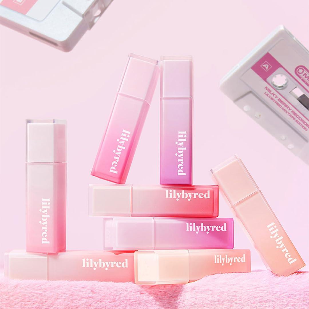 lilybyred lilybyred Sweet Liar Milky Tint Mixtape Edition 4g - Moisturizing Hydro Matte Lip Tint with Soft Milky Finish (03 Strawberry Baby Chou, One size)