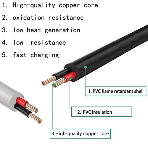 Shave Right Shave Right USB Cable Compatible with MicroTouch Solo Men's Electric Shaver, 39.4in 5V Replacement Charger Cord