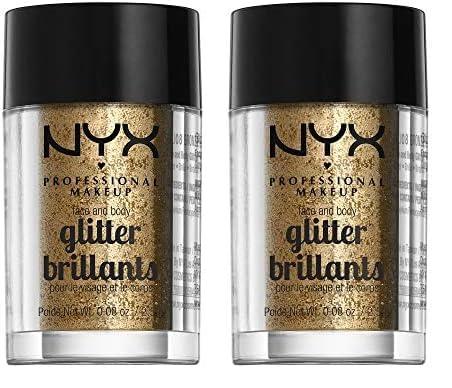 NYX PROFESSIONAL MAKEUP NYX PROFESSIONAL MAKEUP Face & Body Glitter, Bronze (Pack of 2)