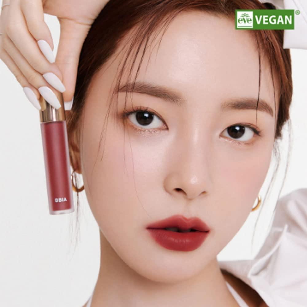 BBI@ BBIA BBIA Last Velvet Tint - Soft & Creamy Matte Finish Lip Stain, Blur Effect with Velvety Texture, Long-Lasting, High Pigment, Lightweight, Non-Drying, Vegan, Korean Lip Makeup (V15 EDGE BOSS)