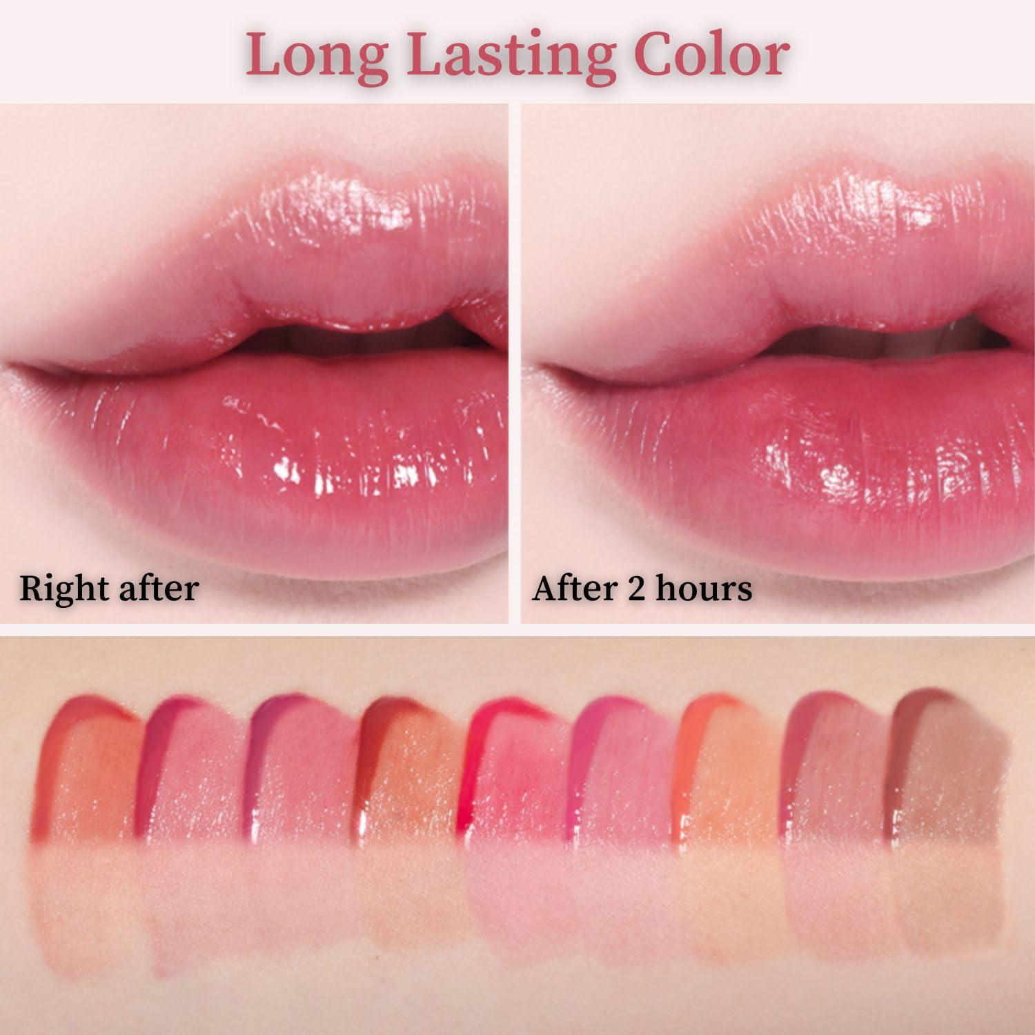 BBI@ BBIA BBIA LEAU Tint Glossy & Glow Lip Stain, Watery Lip Tint, Non-Sticky, High Shine Finish, Long-lasting, Moisturizing, Lightweight, Natural, Daily Use, Vegan, Korean Lip Makeup (01 GARDENIA L\'EAU)