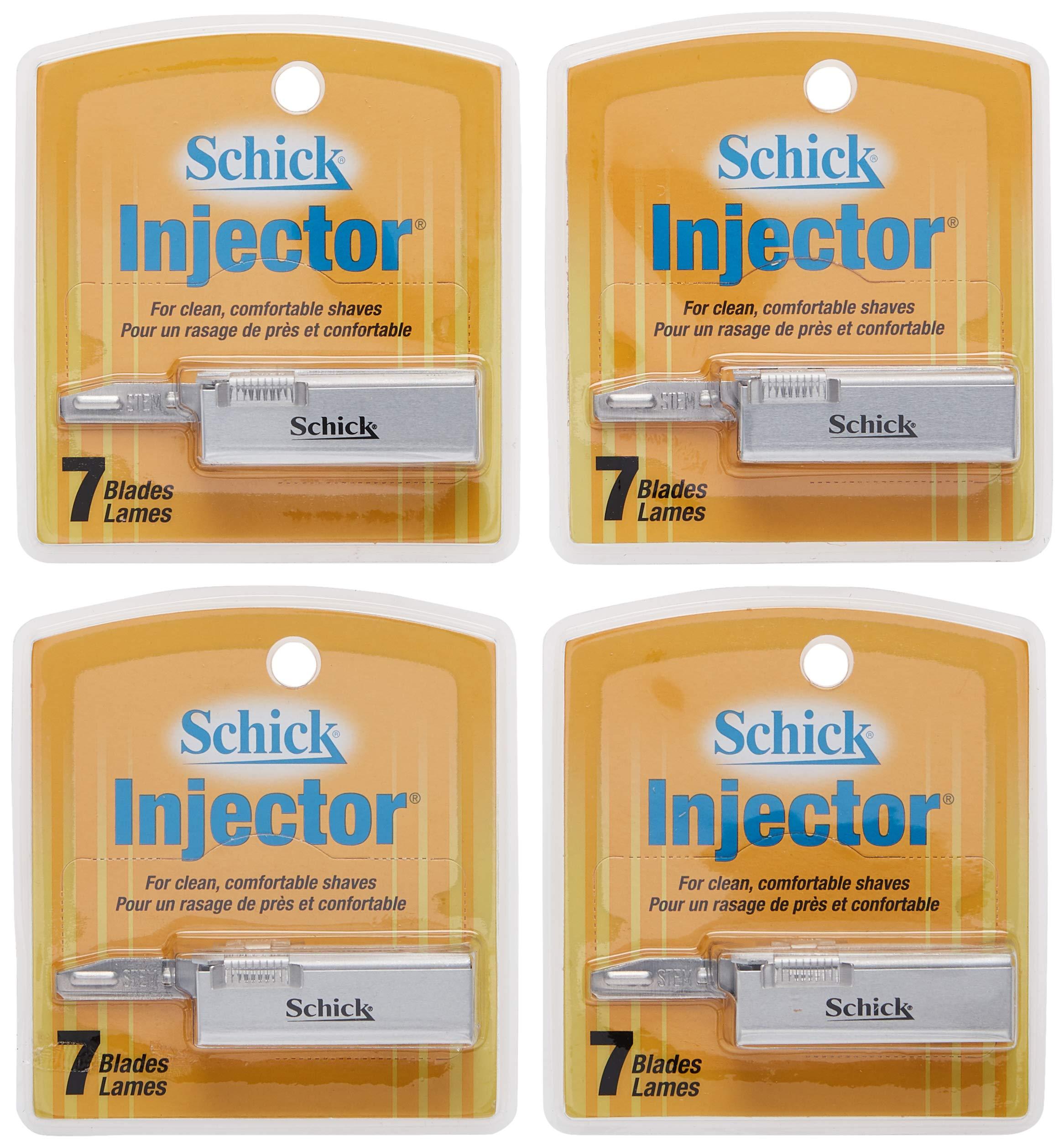 Schick Schick Injector Blades, 7-Count Boxes (Pack of 4)