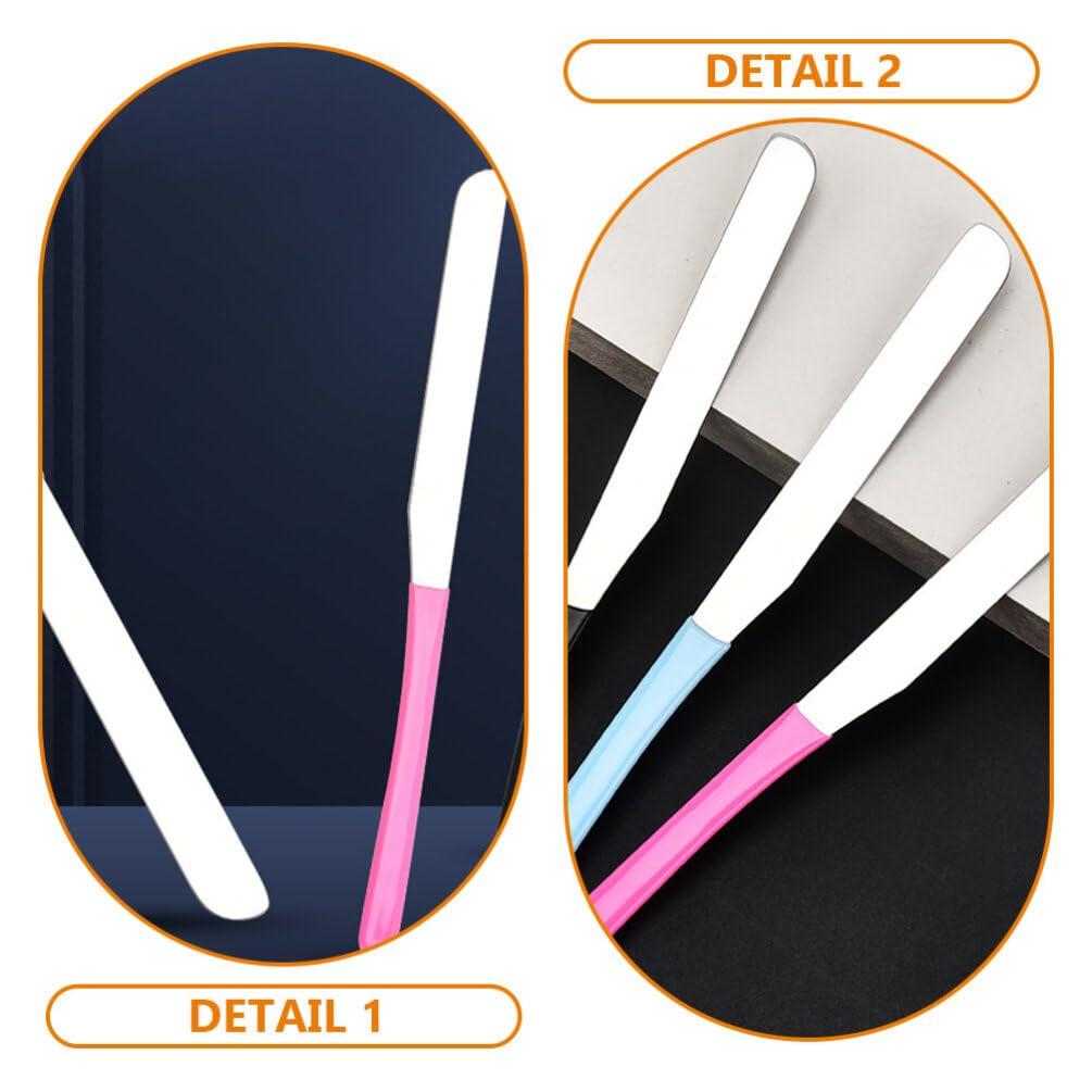 Beaupretty Cosmetic Spatula Tool Stainless Steel Makeup Spatula Make up Spatula Tool Makeup Mixer Tool Beauty Spatula Cosmetic Mixer Foundation Spatula Cosmetic Metal Spatula Makeup Tools