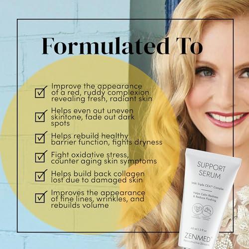 ZENMED ZENMED Hydrating Support Serum for Face - Serum for Face | Anti-Aging Facial Serum with Collagen - Face Serum for Women - 2 oz.