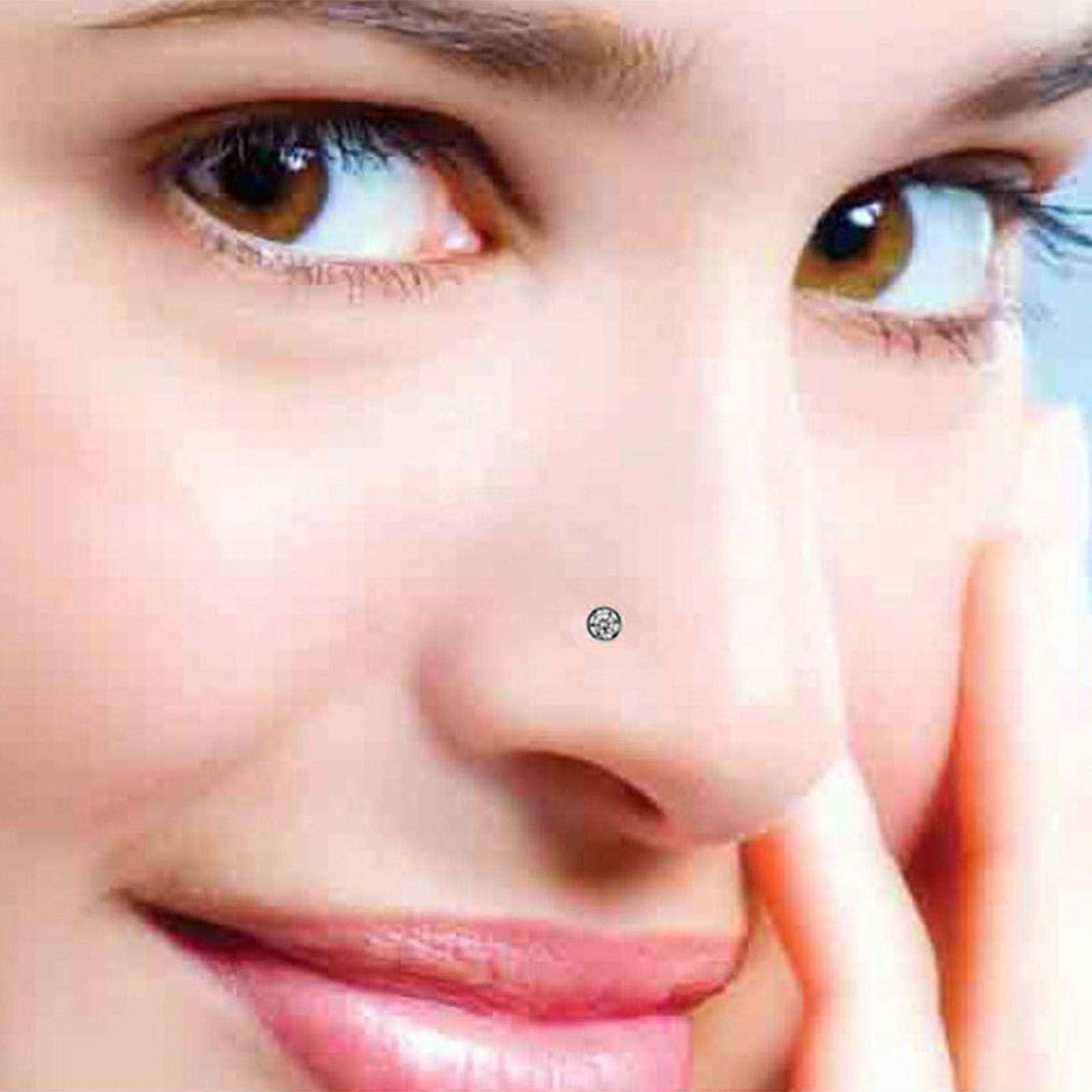 SLVIEKAE Nose Piercing Kit, SLVIEKAE Self Nose Piercing Gun Nose Piercing Kit Tool Disposable Piercing Kit (White)