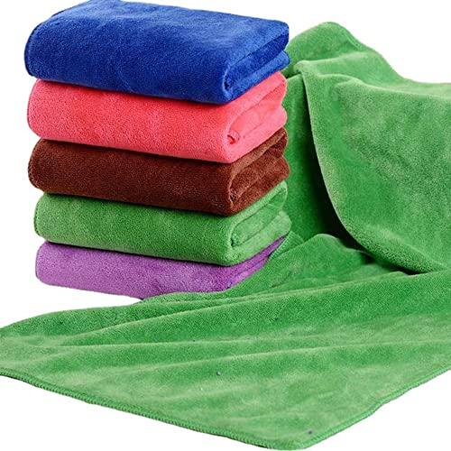 HUFFA 35X75CM Dry Hair Towel Hair Salon Barber Shop Beauty Salon Special Towel Sweat Steam Room Absorbent Towels Color Green