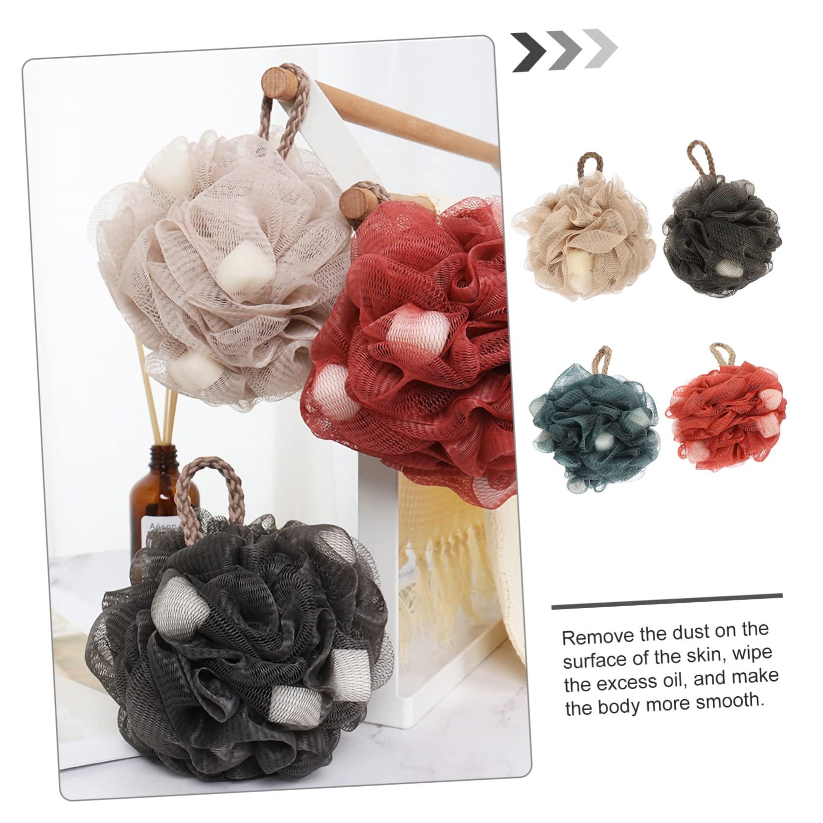 Beavorty Beavorty 4pcs Bath Cleaning Sponges Scrubber Bath Sponge Loofah Cleaning Supplies Body Wash Sponge Shower Supply Bathroom Supplies Exfoliating Bathing Balls Bath Supply or