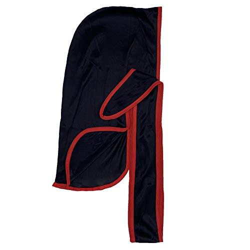 DIY Military Camouflage Premium Silky Durags with Long Tail Colorful 360 Waves Doo rag for Men Du rag Cap (3/4 Packed), Set12-solid&camo-4 Packed, Medium