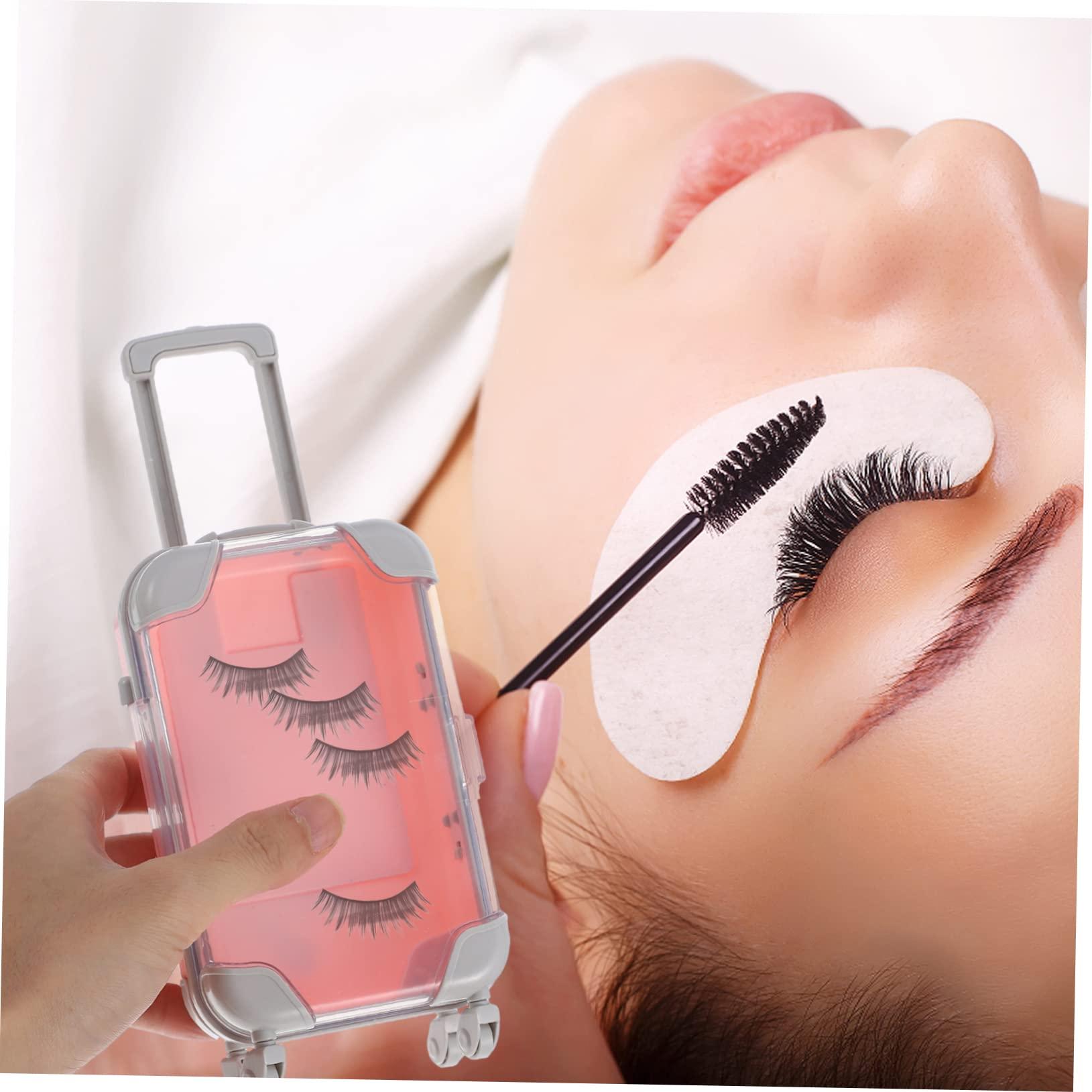 MERRYHAPY MERRYHAPY Elegant Lash Organizer Compact Suitcase Eyelash Box Portable Lash Storage Durable Plastic Holder