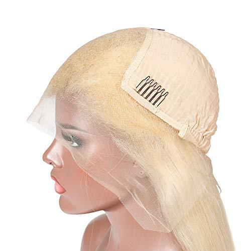 Loviness 613 Blonde Human Hair Wigs Long 13X4 Lace Front Deep Parting Wig Glueless 180% Density Lace Wig With Pre-Plucked Hairline Human Hair Straight For Women Bleached Knots 22 Inch