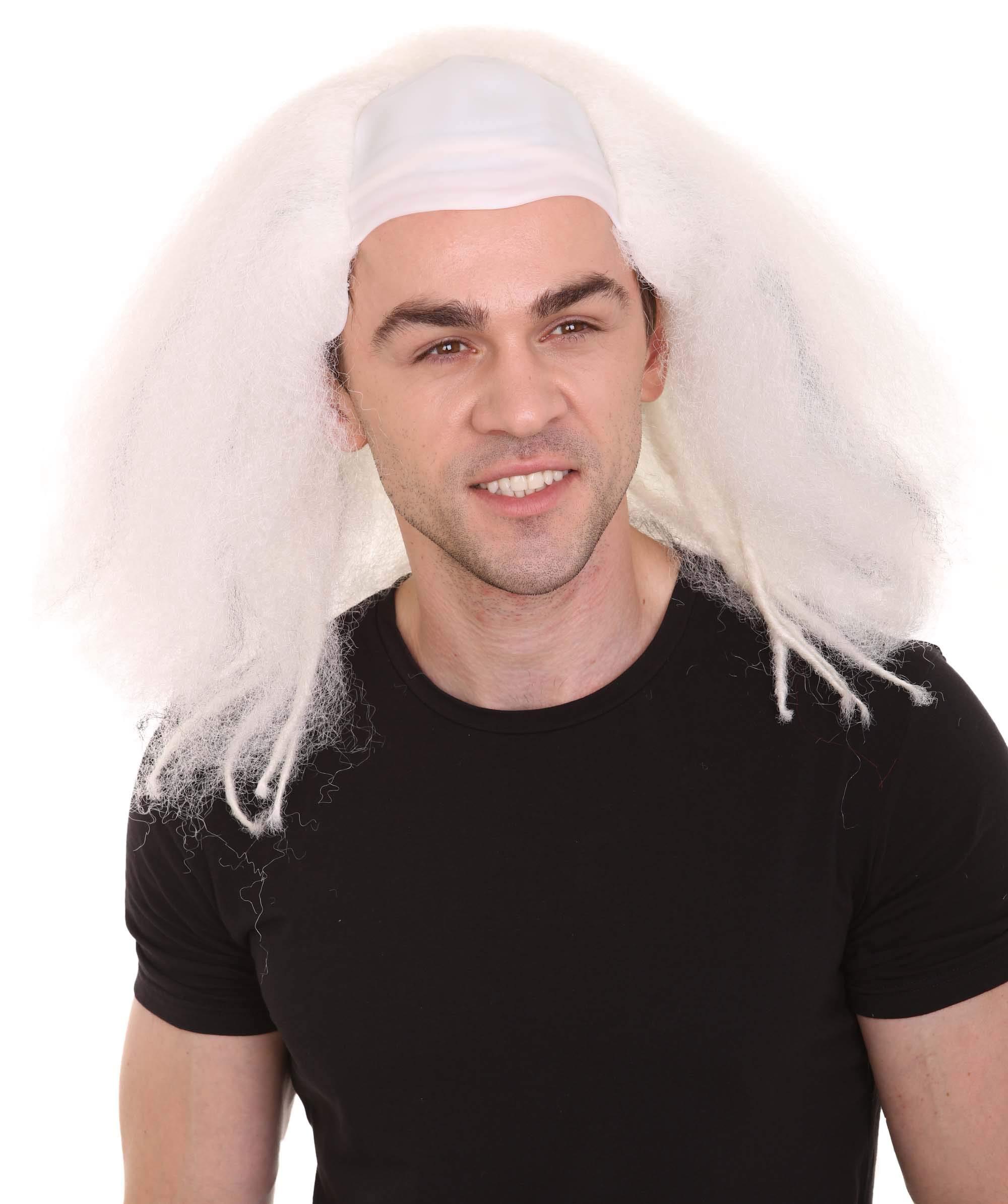 HPO Bald Clown Mens Wig White HW-636