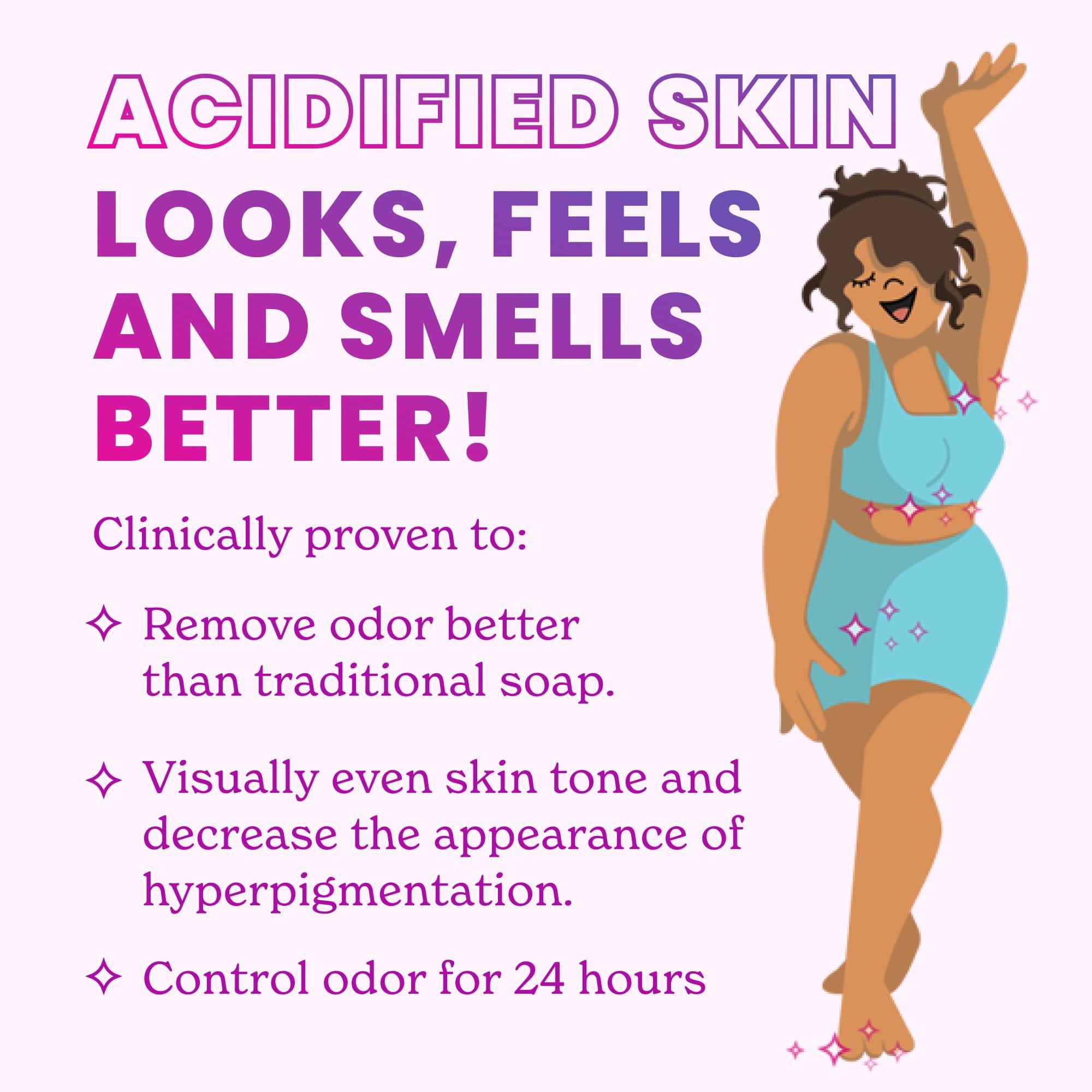 Lume Lume Acidified Body Wash - 24 Hour Odor Control - Removes Odor Better than Soap - Moisturizing Formula - Formulated Without SLS or Parabens - OB/GYN Developed - 8.5 ounce (Pack of 2) (Toasted Coconut)