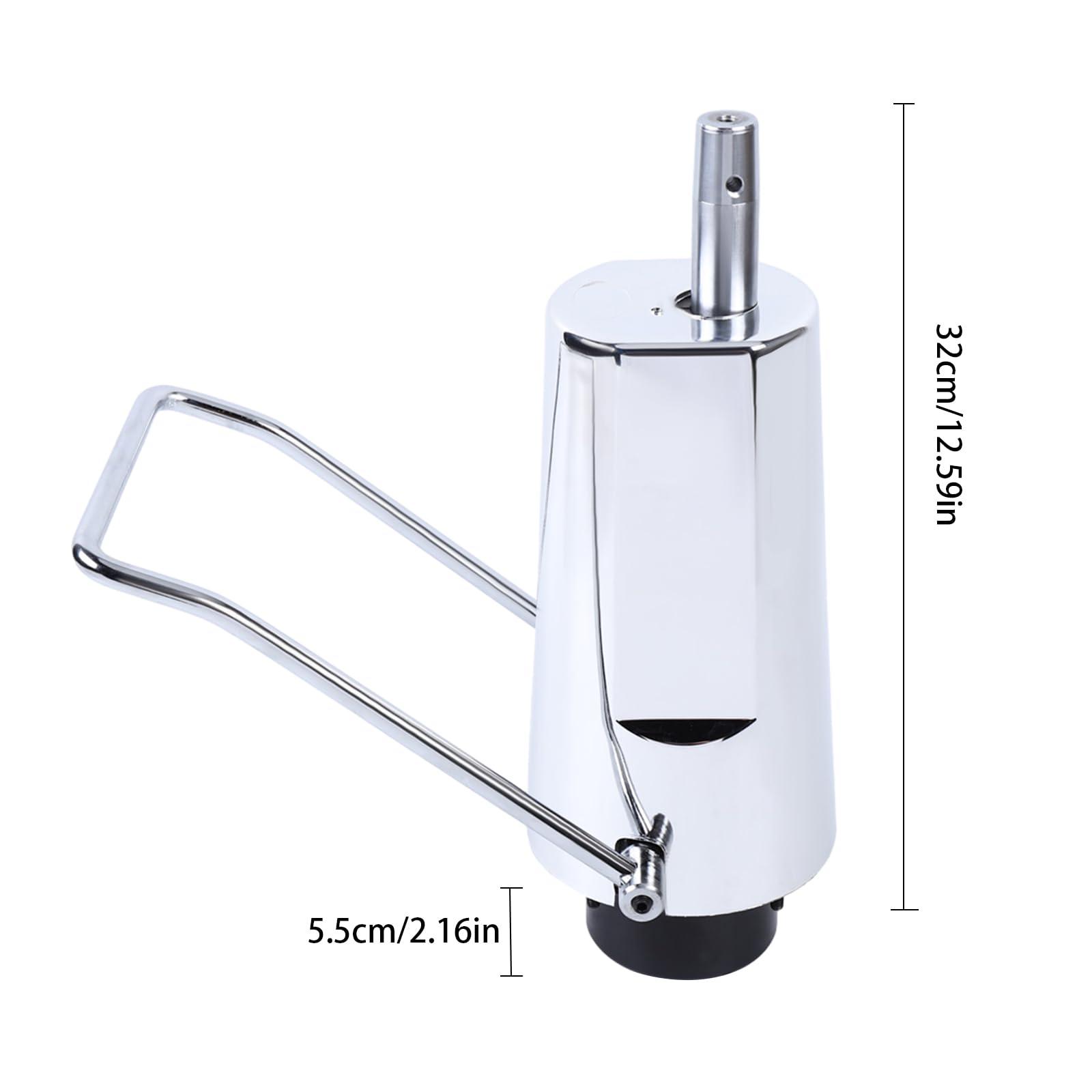 Headery Headery Chair Hydraulic Pump Cylinder Replacement Adjustable Height Stroke Barber Chair Barber Shop Chair Hydraulic Pump with Base for Bars Restaurants Office (23inch Base/5.5 inch Adjustable)