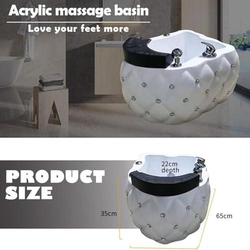 LQQYJSM LQQYJSM Foot Soaker Feet Soaking Tub Washing Salon Pedicure Chair Shampoo Sink Home Foot Spa Pedicure Bowl Foot Detox Bucket Tub, Pedicure Bowl Foot Bath Spa Oot Soak Tub
