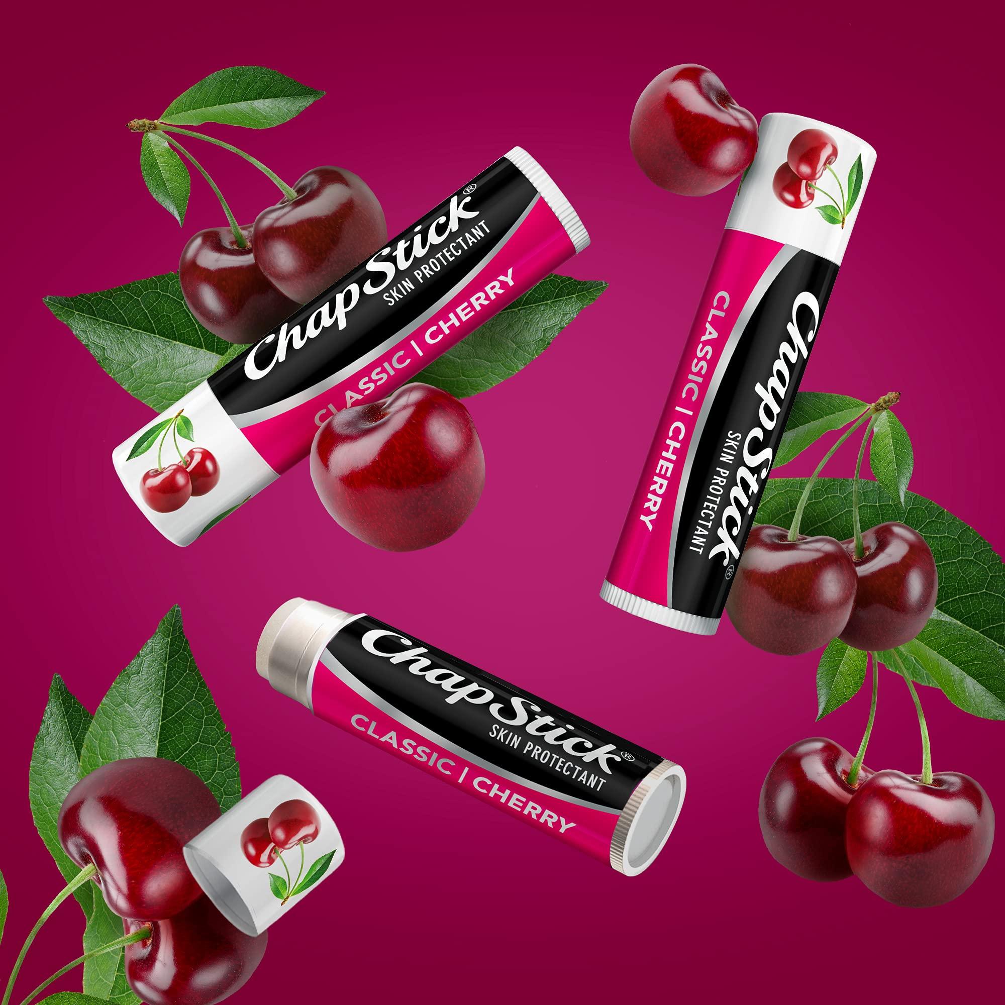 ChapStick ChapStick Lip Balm, Classic Cherry 3-Packs (12 Sets/36 Tubes) Bulk Lip Care, Fruity & Sweet, 0.15 Oz Ea