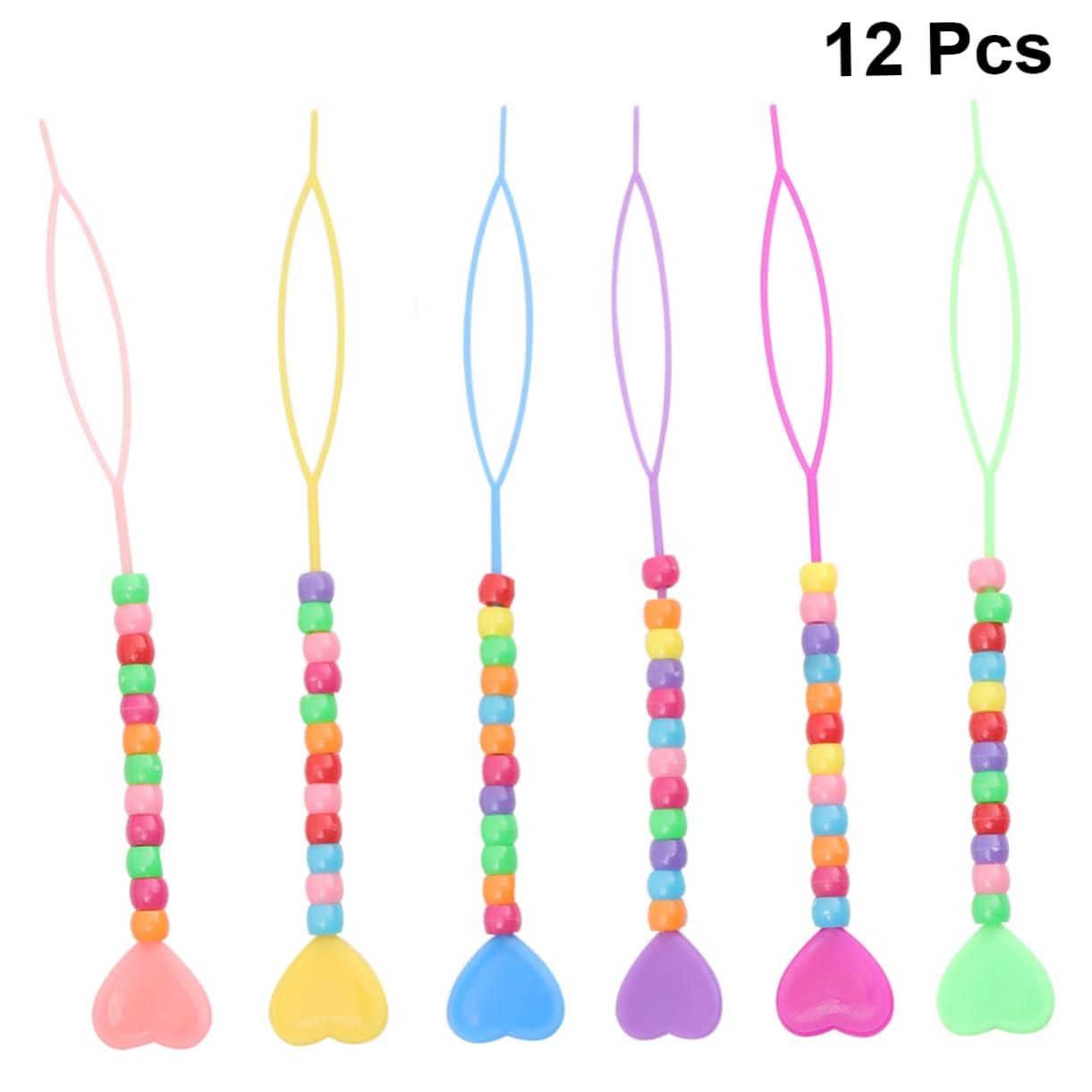 Baluue Baluue 36 Pcs Hair Beader Hair Braiding Beads Hair Braid Needle Ponytail Braids Ponytail Maker Tool Ponytail Loop Tool Dreadlock Accessories Kid Tools Hair Crimper Pull Hair Needle Curler