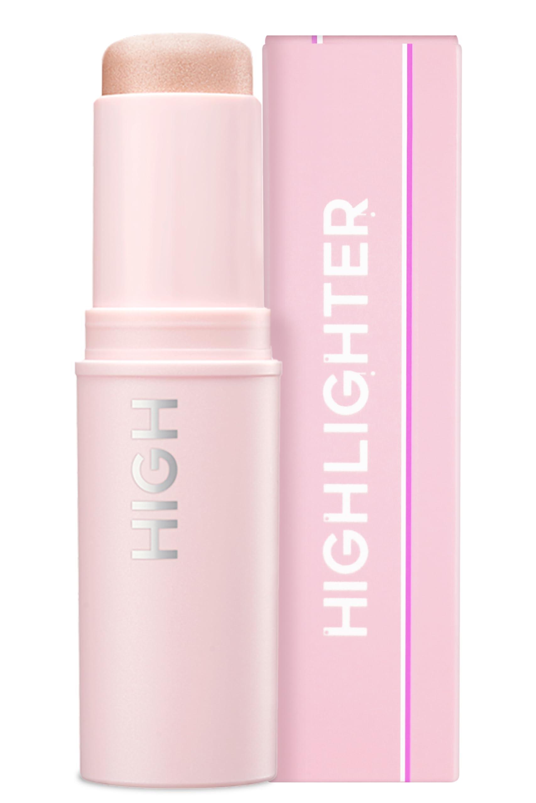 KAHI KAHI Highlighter - Skin-Illuminating Highlighter Makeup Stick | Long-lasting Pink Highlighter Makeup | Korean Highlighter Stick for Aging-Lines Improvement | Moisturizing Highlight Stick (0.30 Fl. Oz)
