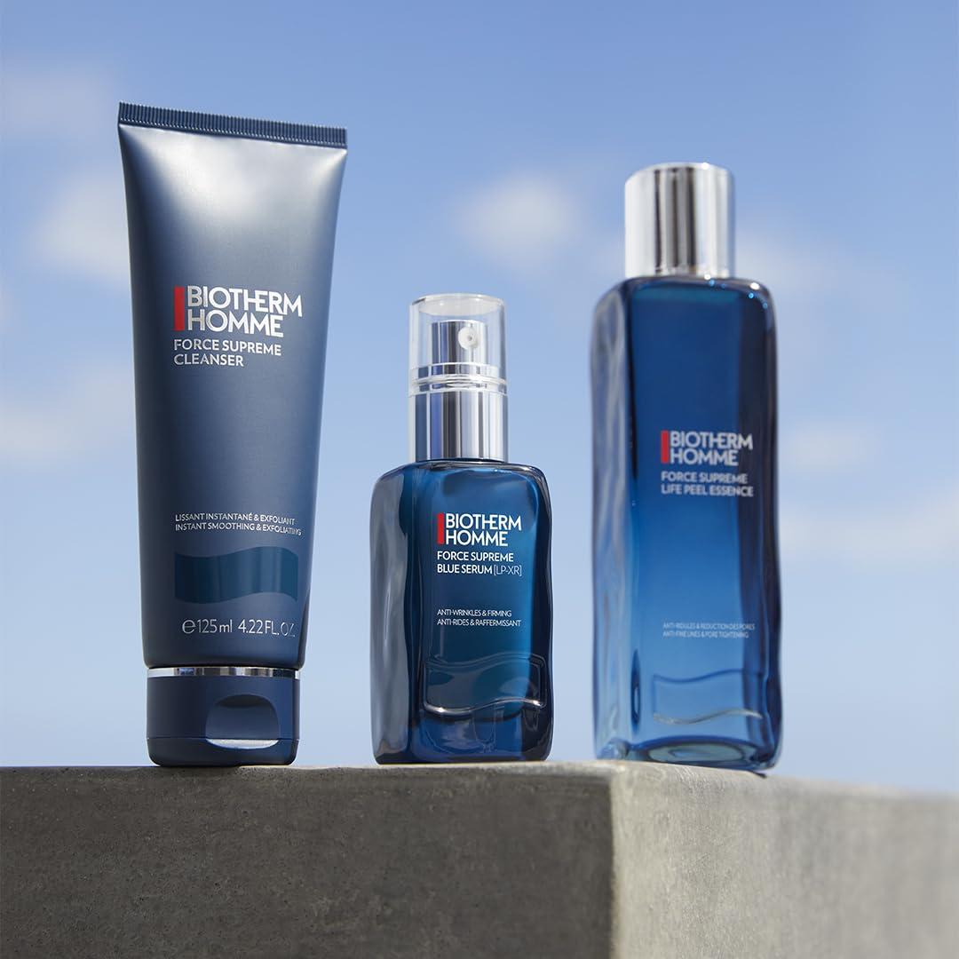 Biotherm Biotherm Homme Force Supreme Life Peel Essence, an Anti-Fine Lines & Pore Tightening Peeling for Men with Sensitive Skin, with Peeling Acids, Smoothes and Refines Skin Texture, 5 Fl. Oz