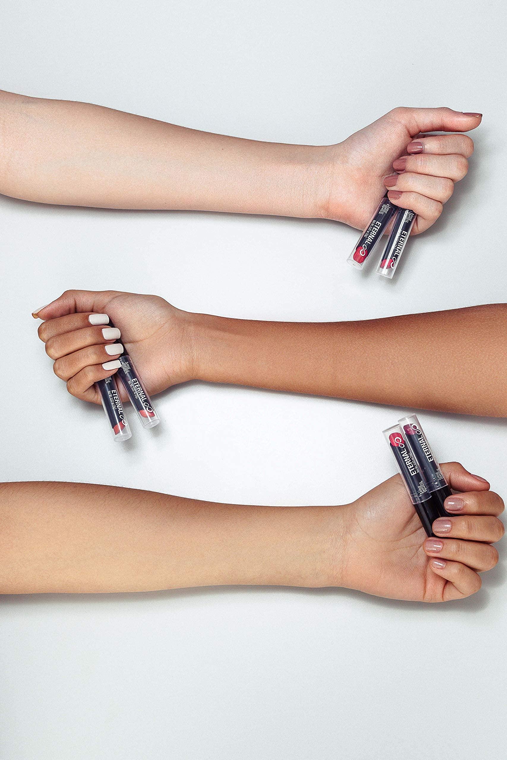 Eternal Eternal Long Lasting, Moisturizing Lipstick with Vitamin E – Professional Luxury Collection with Strong Pigments – Creamy, Semi Matte Finish, Longwear, Modern Colors and Shades (Temptation)