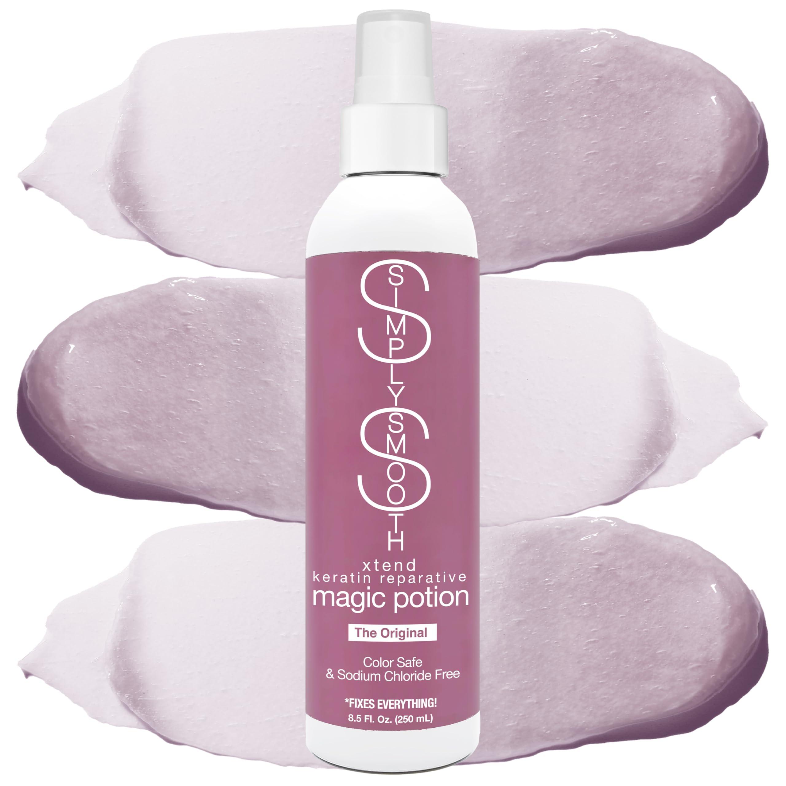 SIMPLY SMOOTH SIMPLY SMOOTH Magic Potion Original Leave In Conditioner Detangler & Heat Protection Styling Spray Repair & Reduce Breakage Color Safe & Sodium Chloride Free 8.5oz