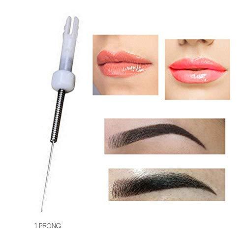 Biotouch BioTouch 1 PRONG ROUND Needles for MOSAIC Microblading Eyebrow Machine Permanent Eyebrow Makeup 20 Pieces