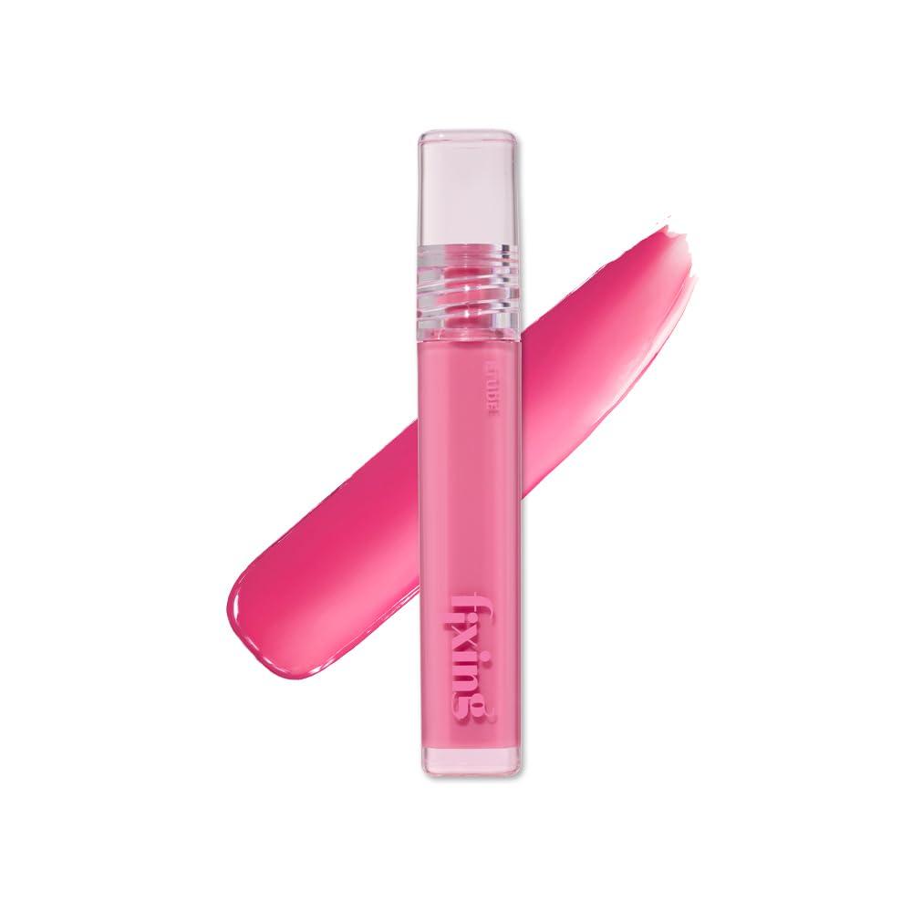ETUDE ETUDE Glow Fixing Tint #7 Cold Fuchia | Non-Sticky Glossy Shine Lip Stain | Fills up with Comfortable Moisture | Tints for Dry Lips