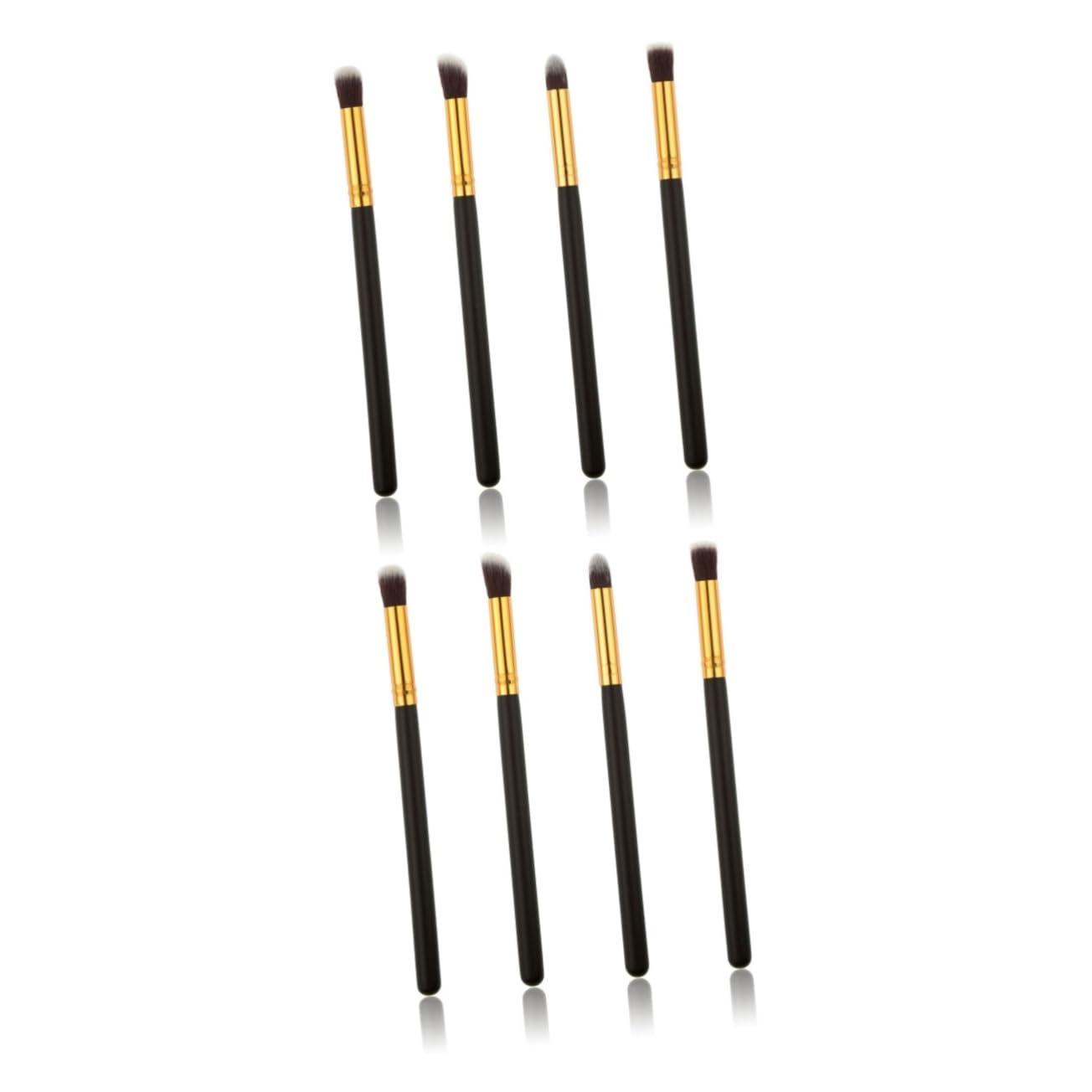 DOITOOL DOITOOL 8 Pcs Cream Powder Eyeshadow Stick Blending Eyeshadow Brush Eye Make-up Brush Kit Synthetic Foundation Makeup Eyeshadows Eyeliner Blending Crease Kit Glitter Makeup Shimmer Flash