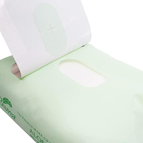 bluna Bluna Facial Make-Up Cleansing Tissue for All Skin Types, Aloe Vera, 30ct per pack (2 PACK)