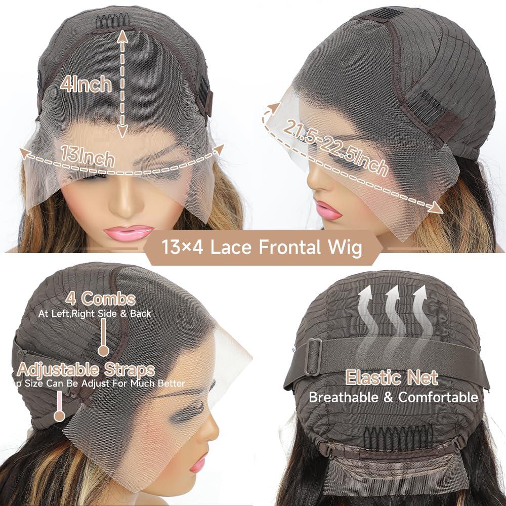 Avolo Avolo Pink Lace Front Wig Human Hair Pre Plucked 13x4 Colored Pink Human Hair Lace Front Wigs Body Wave 180% Density Frontal Wigs Human Hair Pink Wig Human Hair 26 Inch