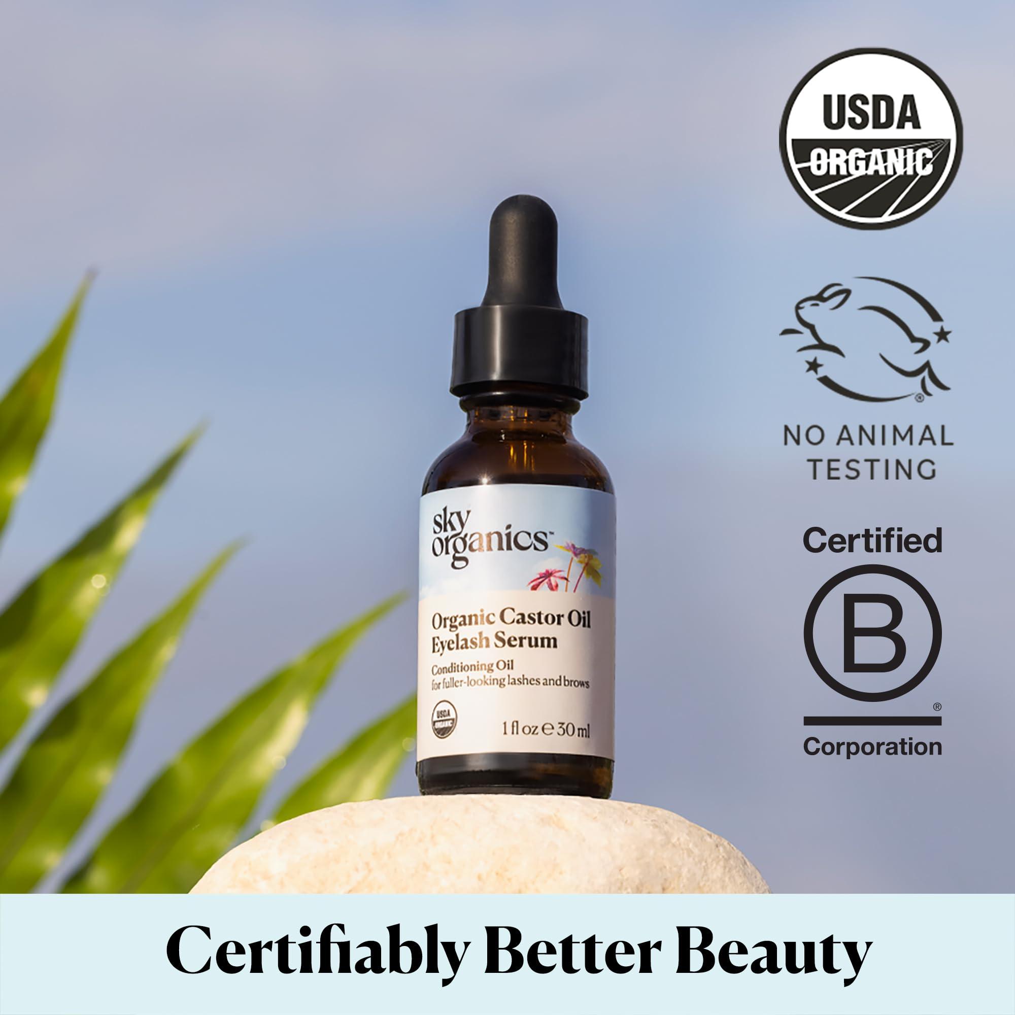 Sky Organics Sky Organics Coconut Oil and Vitamin E & Castor Oil Eyelash Serum