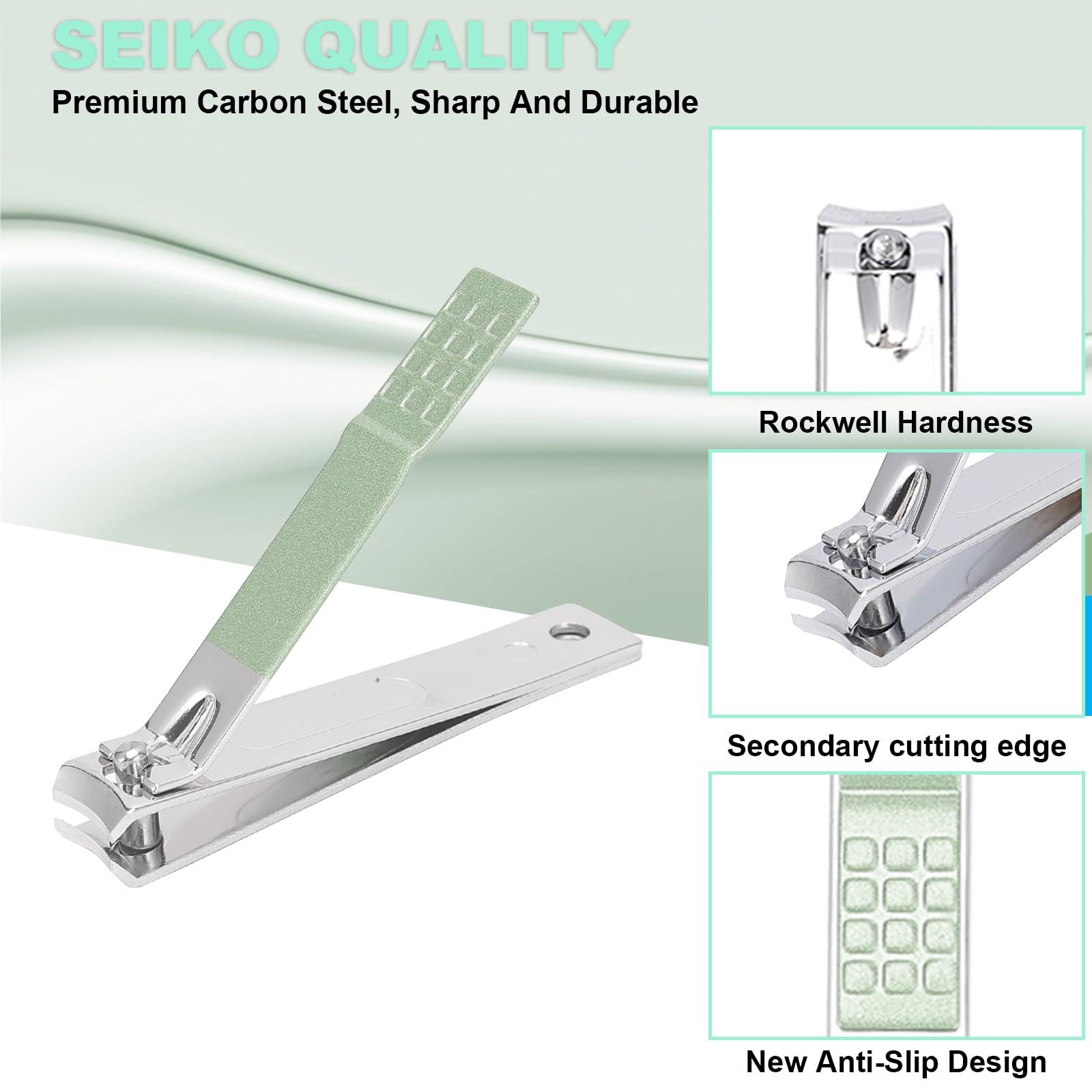 ONEHERE 9 PCS Nail Clippers, ONEHERE Premium Manicure Set, Professional Grooming Gift Kit, Pedicure Kit, Facial, Hand, Foot, Cuticle Nail Care Tools, Fingernail Clippers with Luxurious Portable Travel Case