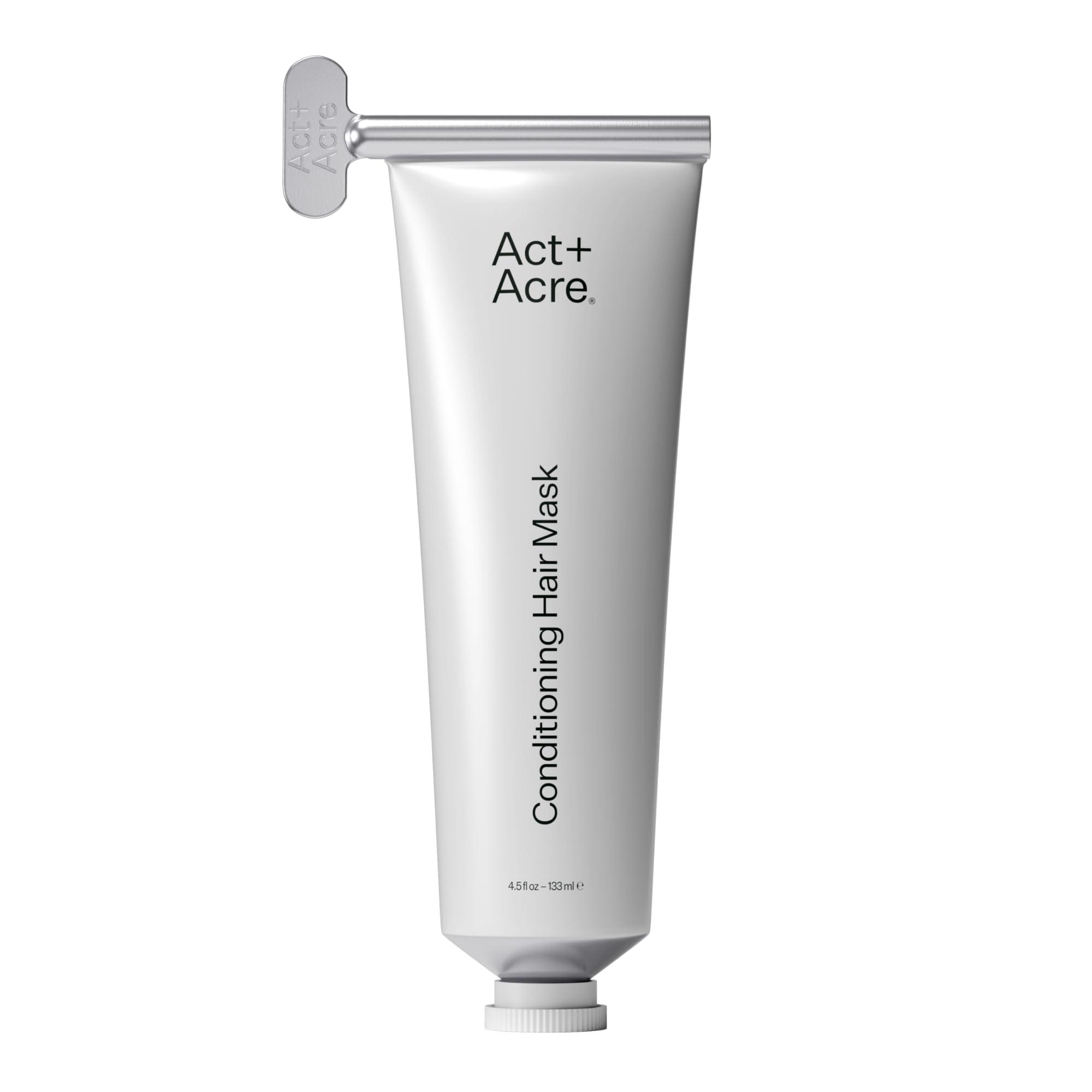 ACT+ ACRE Act+Acre Restorative Conditioning Hair Mask - Cold Processed Hair Treatment for Hydrating Dry and Damaged Hair - Moisturizing Silicone Free Hair Masks (4 Fluid Ounces)
