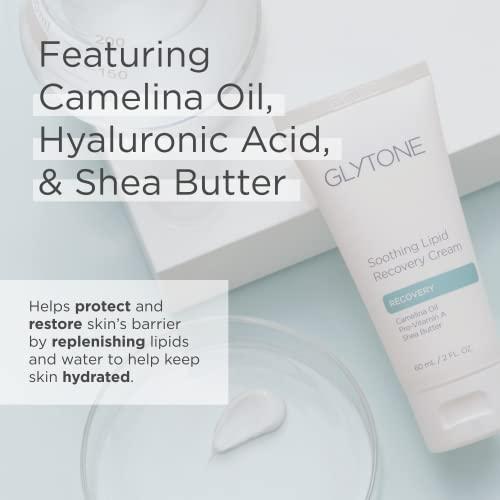 GLYTONE Glytone Soothing Lipid Recovery Cream - Vitamins A & E, Camelina Oil, Glycerin, Shea Butter - Sensitive, Compromised & Post-Procedure Skin - 2 fl. oz