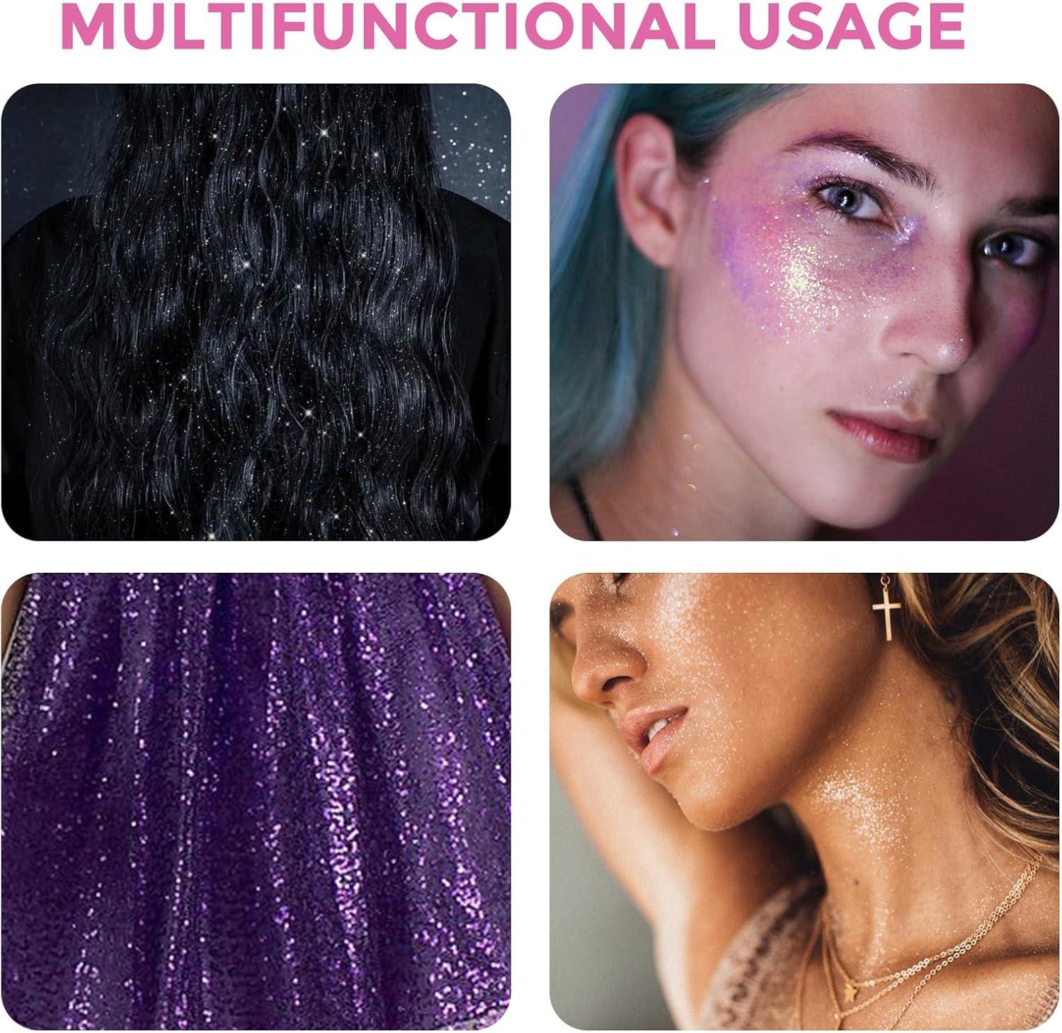 SOVONCARE SOVONCARE Hair and Body Glitter Spray Instantly, Face Glitter Hairspray Body Shimmer Powder add Sparkly Shimmery Glow for Women Hair, Skin, Clothing Quick Drying, Non-Sticky 4.7 oz Copper