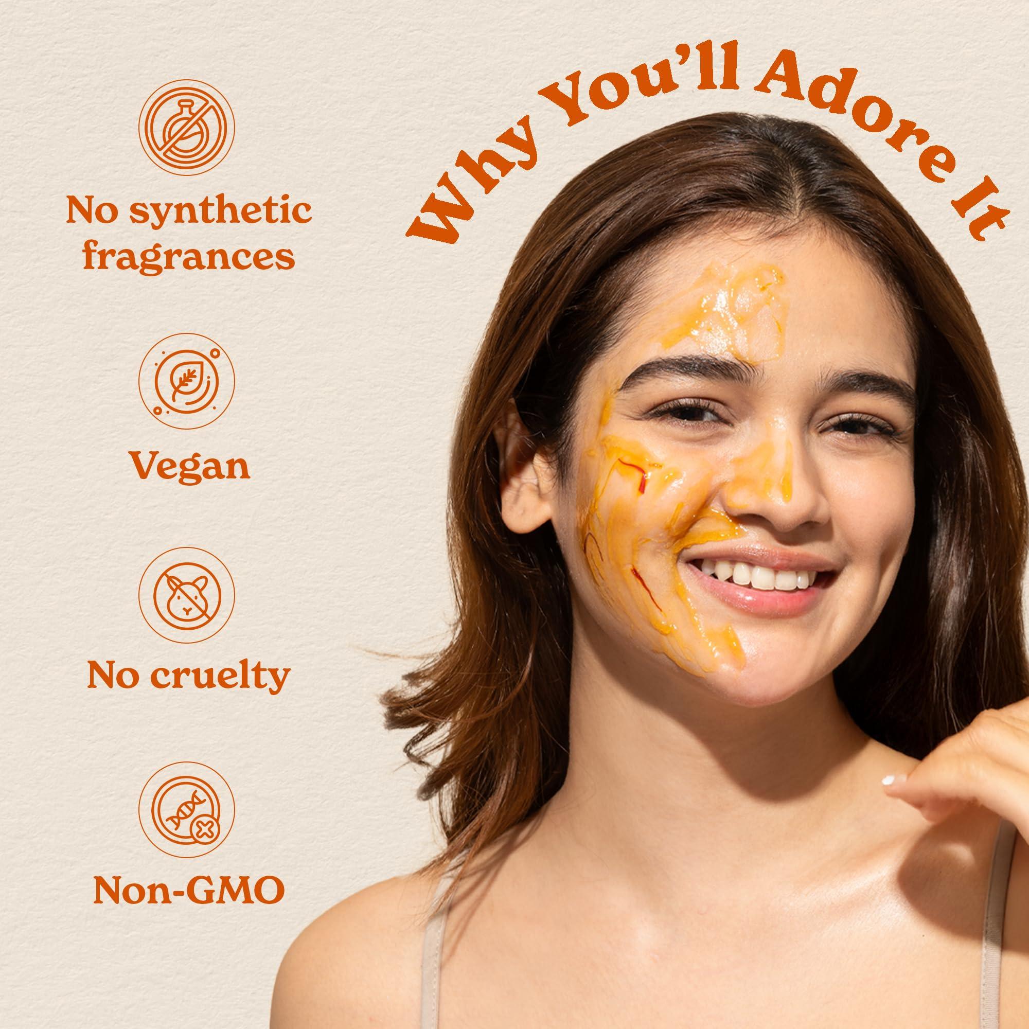 Better Alt Better Alt Kesar Face Mask for Nighttime Skin Care Ritual| with Turmeric, Saffron, Niacinamide, Green Tea Extracts| For Intense Hydration & Radiant Glow|100% Vegan & Cruelty Free, 50 ml