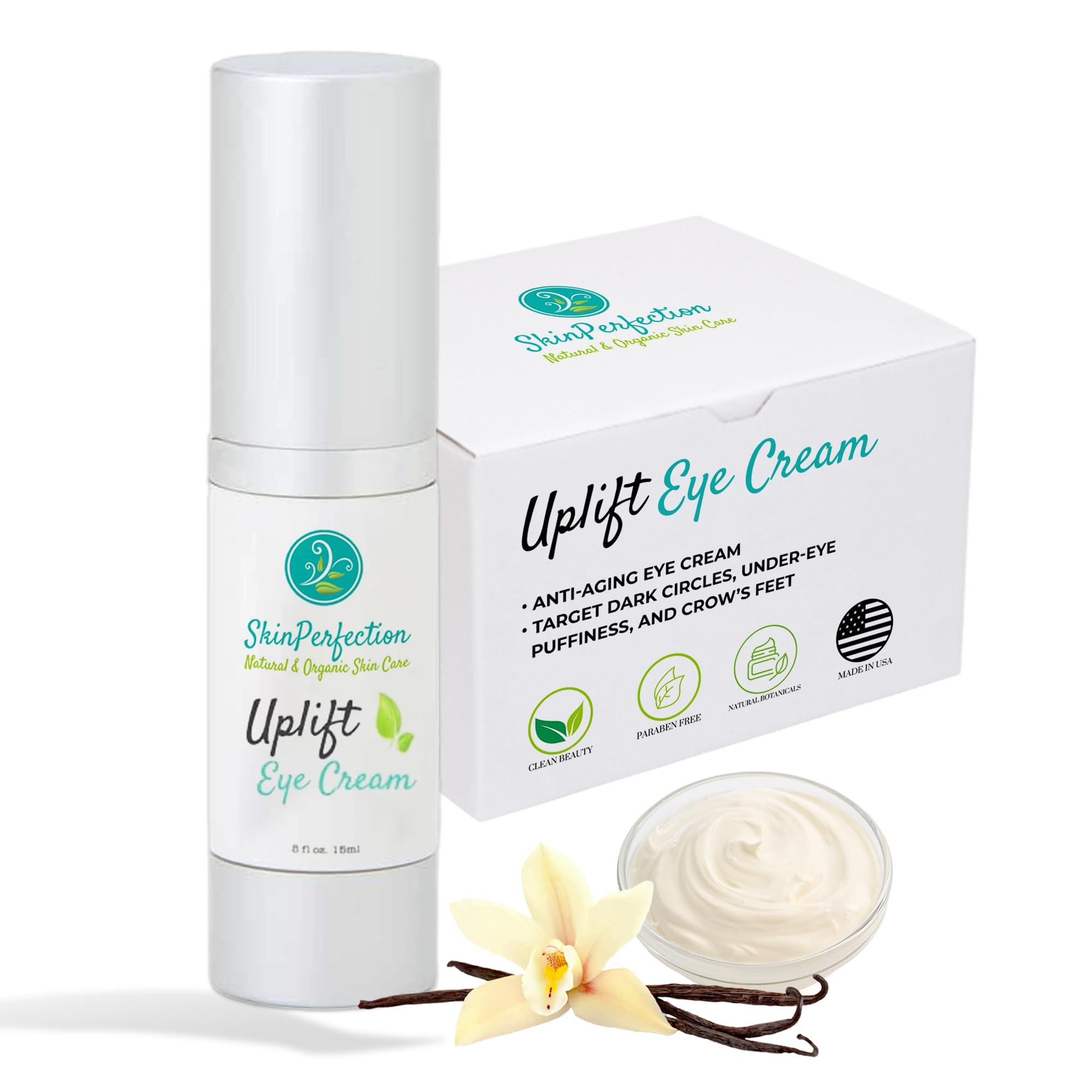 Skin Perfection Revitalize Your Eyes: Uplift Anti-Aging Eye Cream for Dark Circles, Wrinkles & Puffiness Copper Cream Peptide Complex Haloxyl Lift Tighten Droopy Lids Argireline Matrixyl Pepha Tight .5 oz