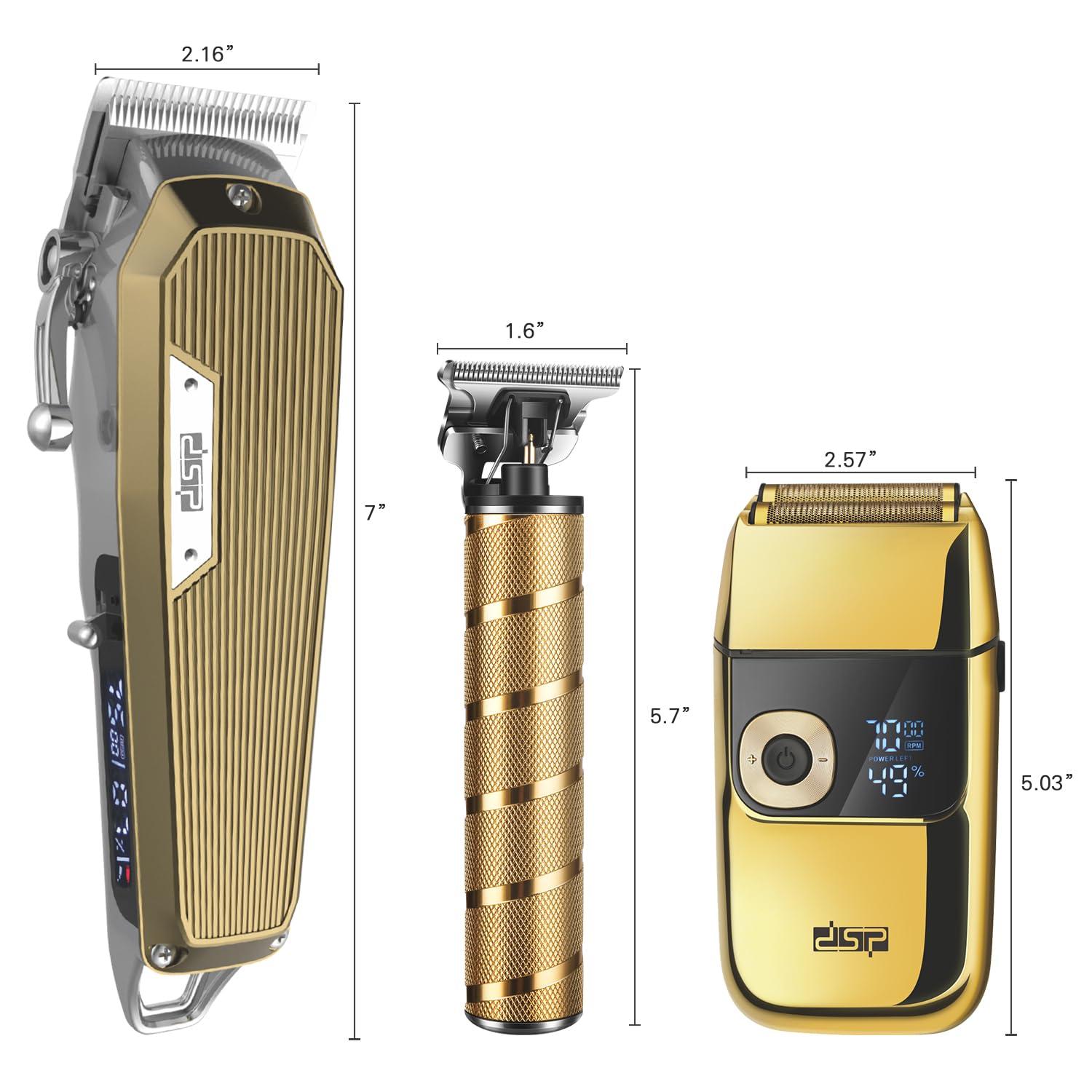 DSP DSP Professional Barber Clippers Set for Men - Cordless Bald Shaver Men Clippers and Trimmers Set - All in one Complete Kit