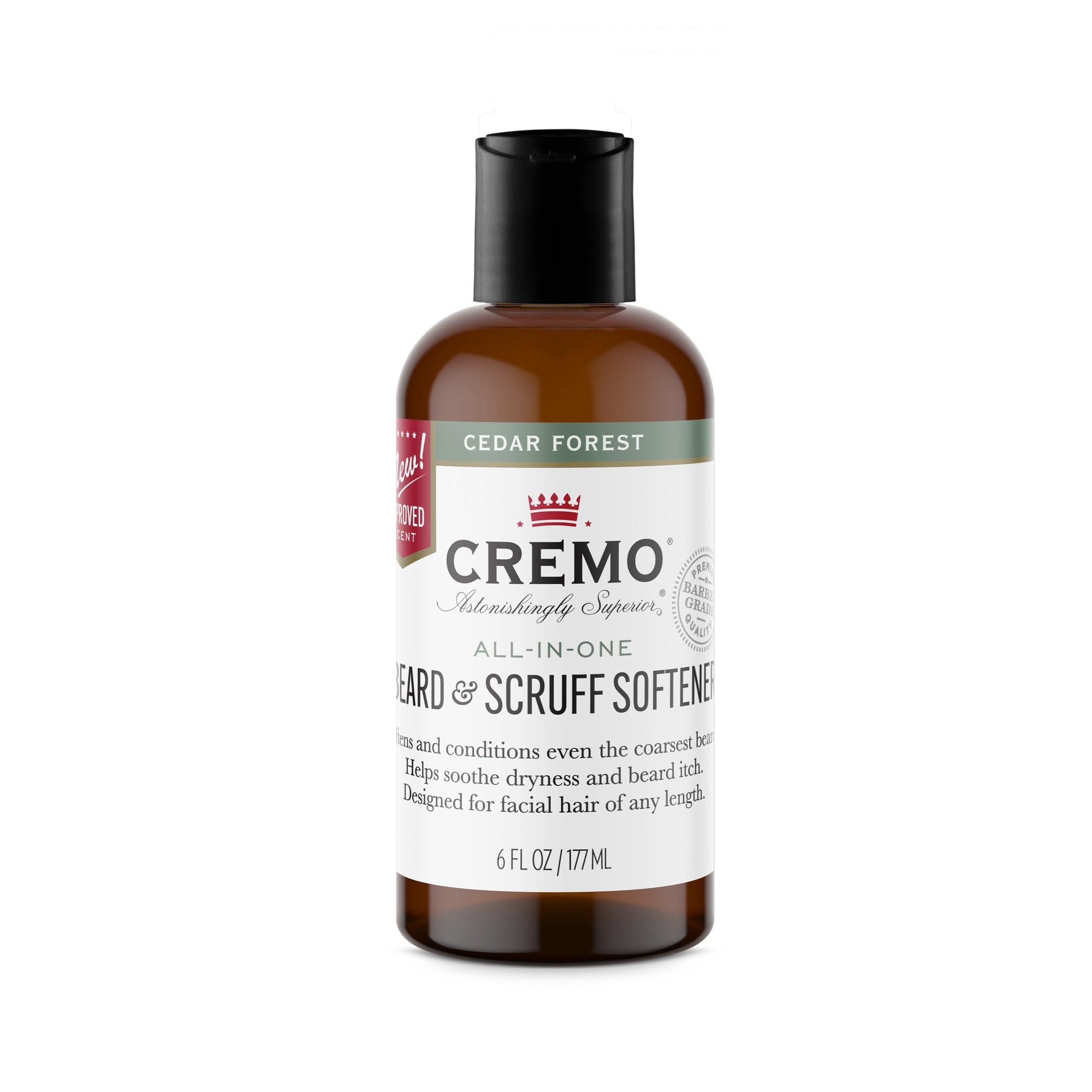 Cremo Cremo Cedar Forest Beard Wash & Softener for Coarse Facial Hair, Specifically Designed To Clean and Condition, Includes 6 Fluid Ounce Bottles