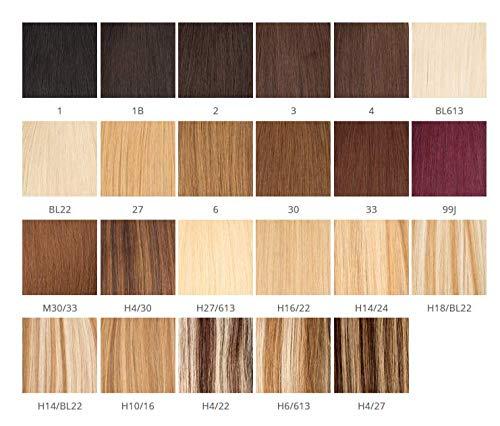 Bohyme Remi Clip-In Hair Extensions 100% Human Hair 7 PCS by Black Diamond (18", H4/27)