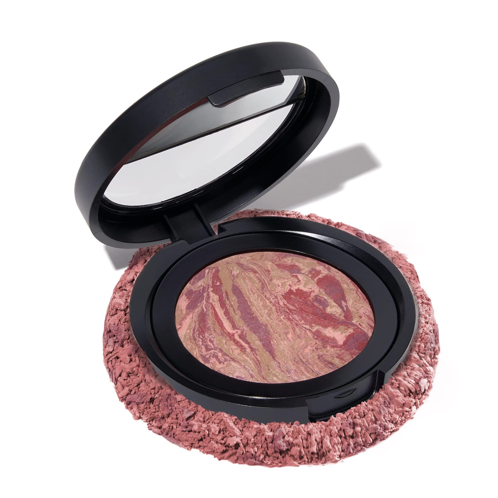 LAURA GELLER NEW YORK LAURA GELLER NEW YORK Baked Blush-n-Brighten Marbleized Blush for Cheeks - Raspberry Finish - Buildable Color