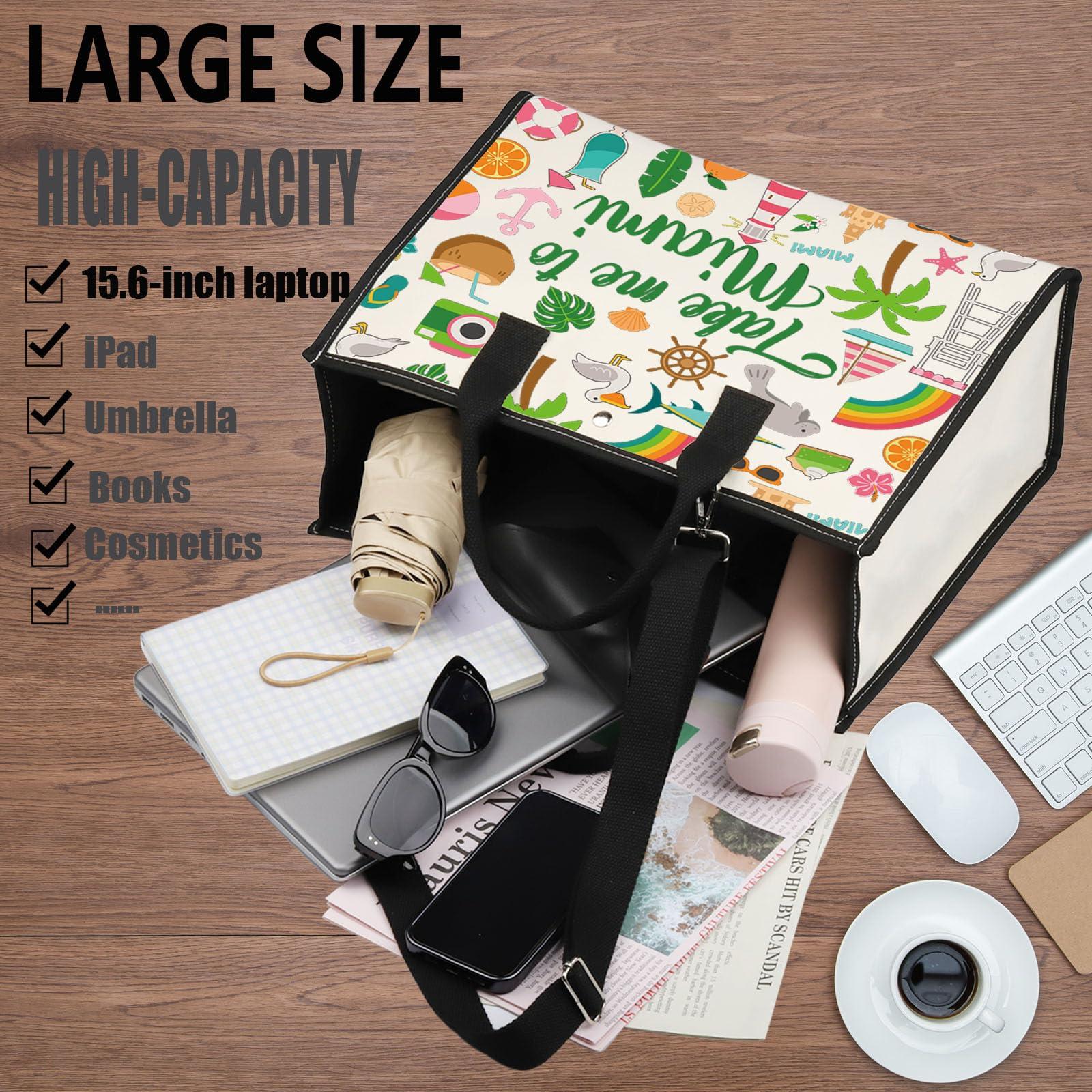 WZMPA WZMPA Miami Florida Travel Cosmetic Bag Miami Souvenir Gifts Take Me To Miam Zipper Pouch Bag Miami City Trip Gift (To Miami-TB)