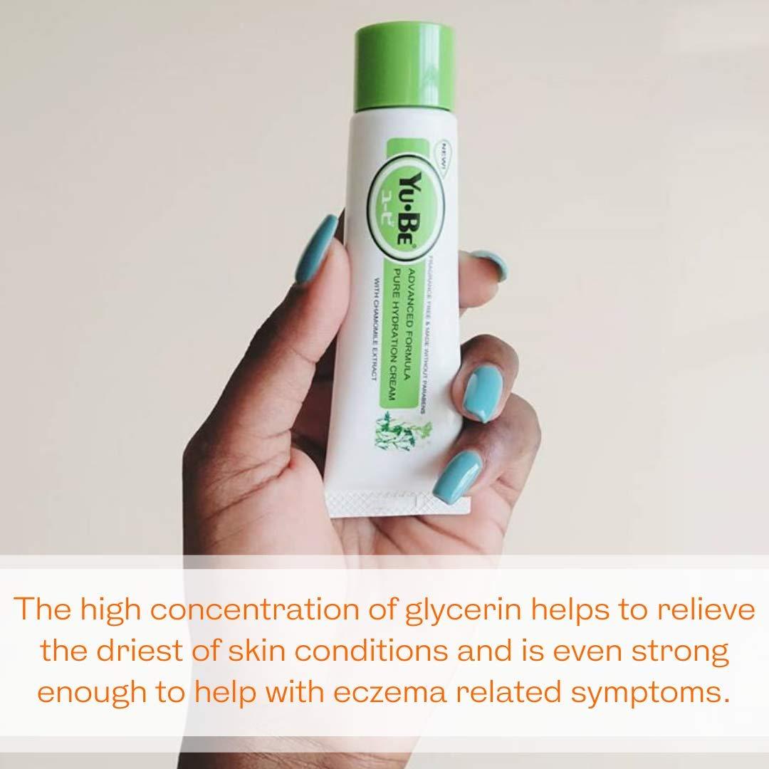 Yu-Be Yu-Be Advanced Formula Pure Hydration Cream - Daily Oil & Fragrance Free Moisturizer to Hydrate & Soothe Sensitive Skin | Moisturizing Lotion Safe for All Skin Types & for Face, Body, & Hands