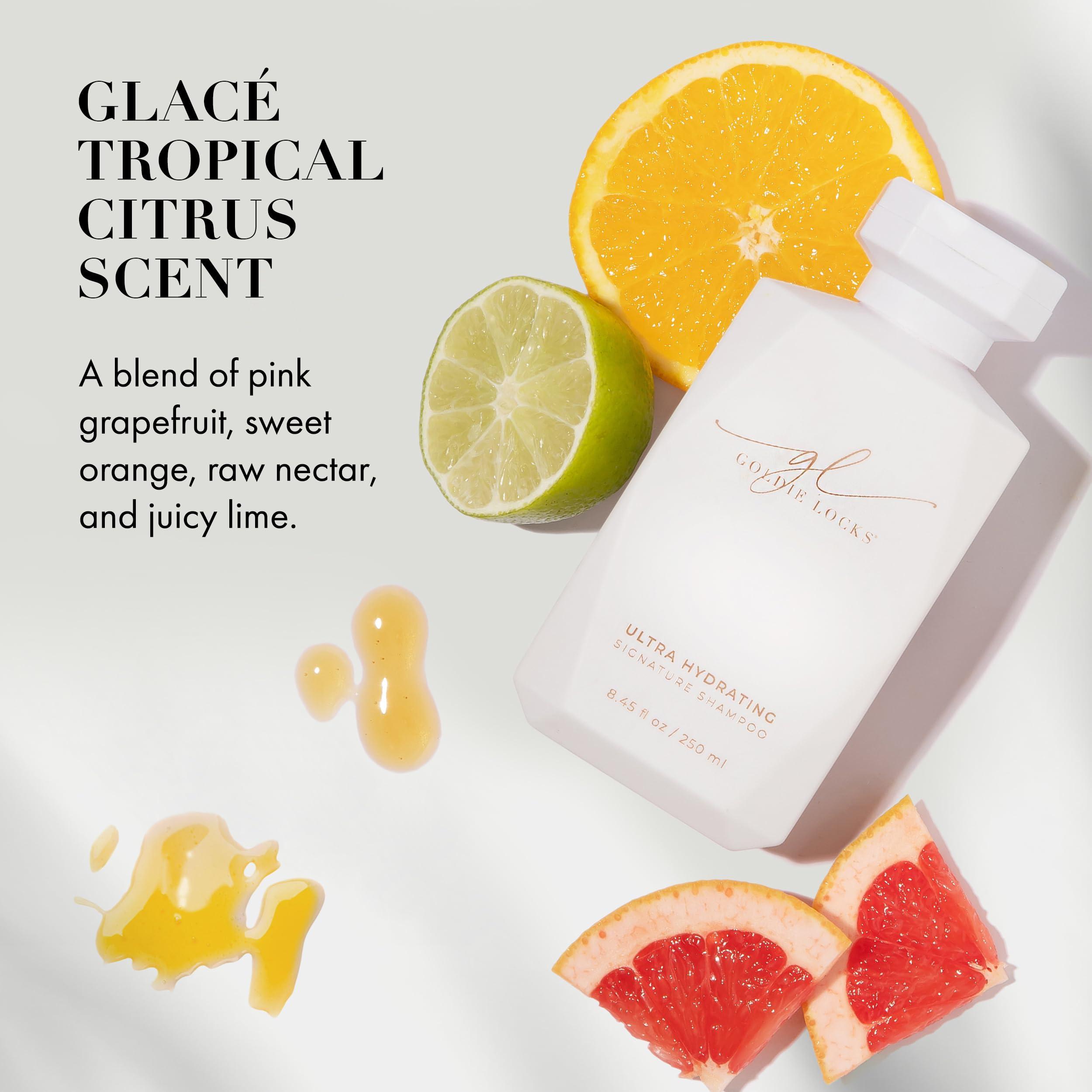 Goldie Locks Goldie Locks Ultra Hydrating Signature Shampoo, Safe for Hair Extensions & Colored Hair, Maintains Texture & Shine, Encourages Healthy Hair Growth, Protein-Free, Sulfate-Free, Moisturizing, 33.8 Fl Oz