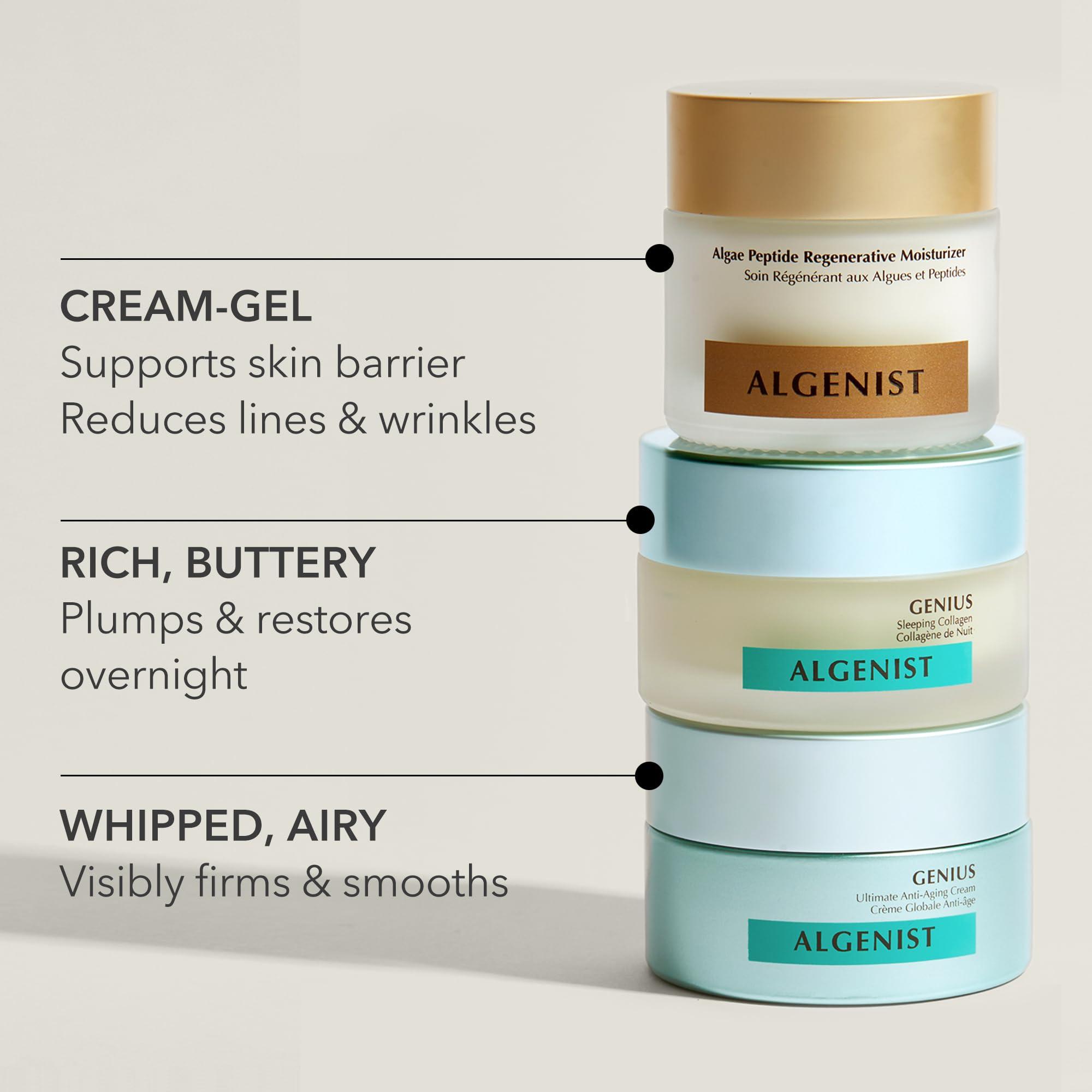 Algenist Algenist GENIUS Ultimate Anti-Aging Face Cream - Restoring Collagen Cream to Smooth + Help Improve Skin\'s Radiance - Formulated with Patented Alguronic Acid and Microalgae Oil (1oz)
