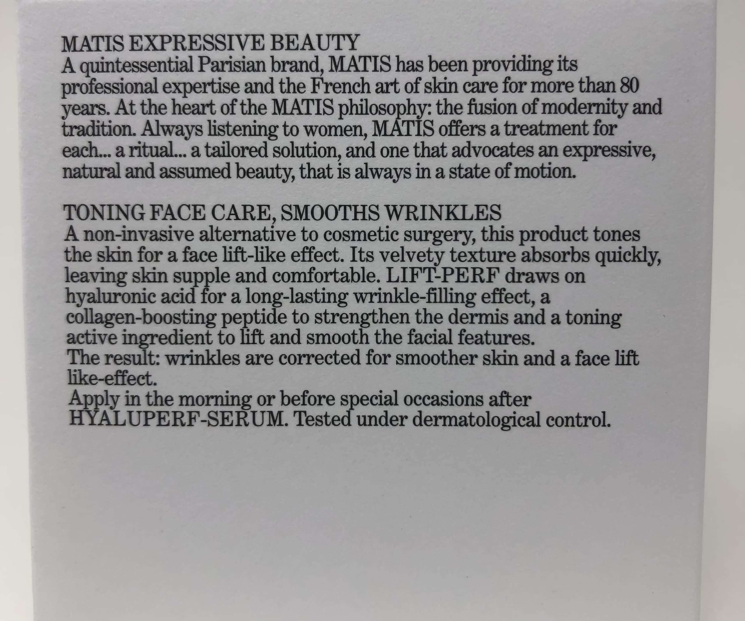 MATIS PARIS MATIS PARIS - Reponse Corrective - LIFT-PERF/Lifting Performance CREAM #A1010061