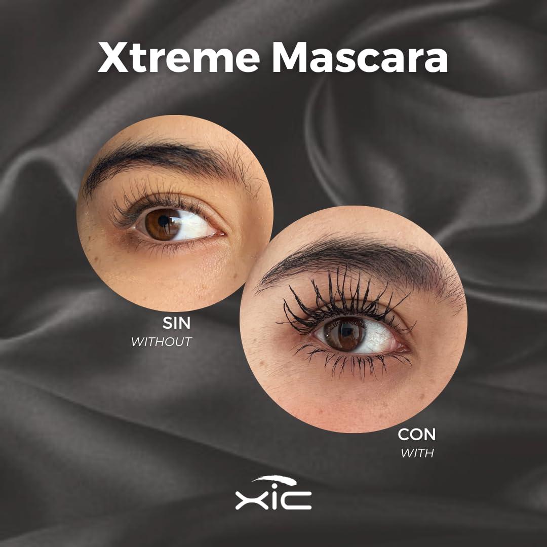 XIC EYELASH TECHNOLOGY Eyelash and Eyebrow Growth Serum + Professional Mascara for athletes. Pack with 2 tubes 1 XiC Enahncer to Grow Eyelashes and 1 Xtreme Mascara, ideal for Making Exercise. XiC Duo Xtreme