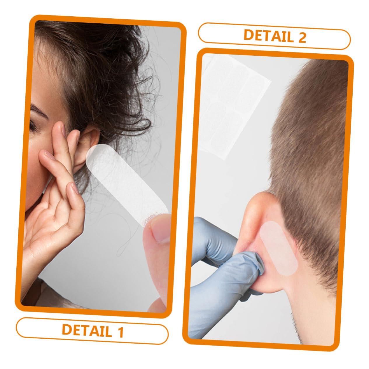 Healeved Healeved 12pcs Ear Stickers Correction Stickers Ear Warmer Protruding Ear Tape Earbuds Snore Loop Plugs Dog Ear Snoring Vertical Ear Stickers Headphones Ear Muffs Peva