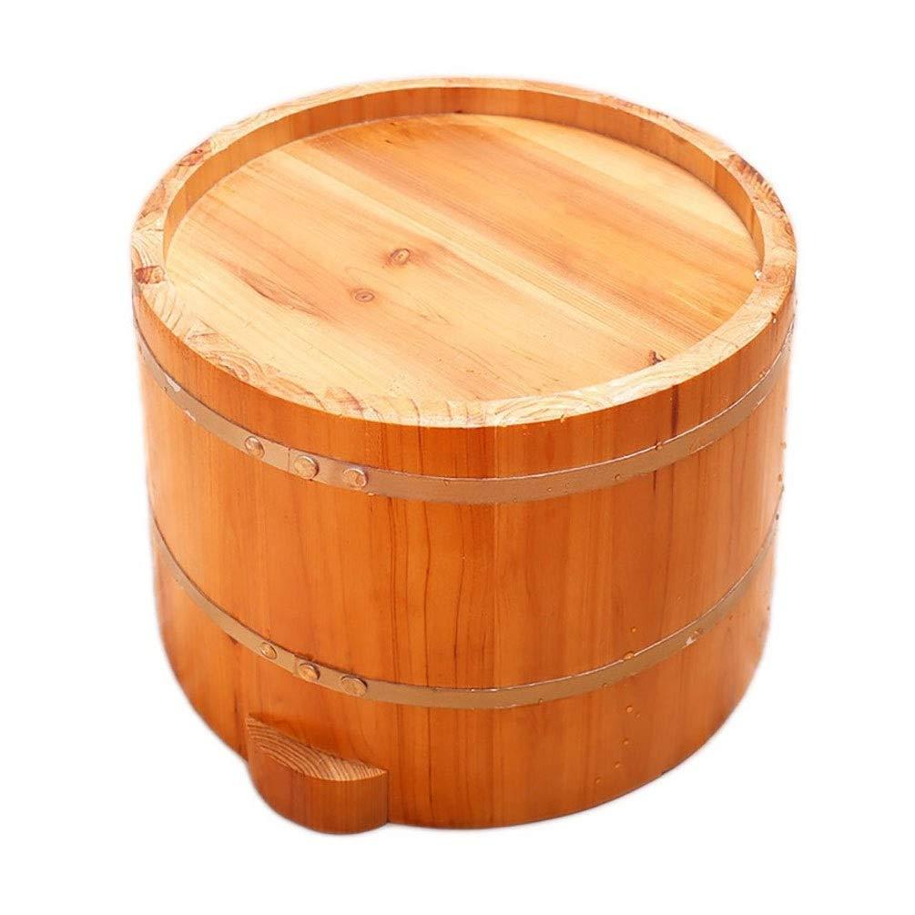 JHDPH JHDPH Wood Foot Bath Bucket Pedicure Barrel Footbath, Foot Washing Barrel, Solid Wood Foot Soaking Barrel Bucket, Foot Bath Barrel